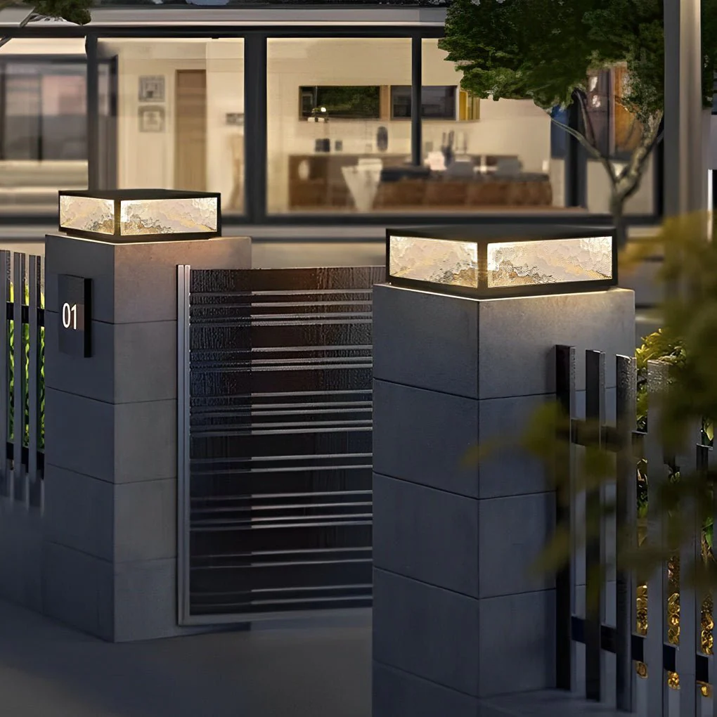 Vrda Modern LED Outdoor Post Fence Pillar Light - Image 7