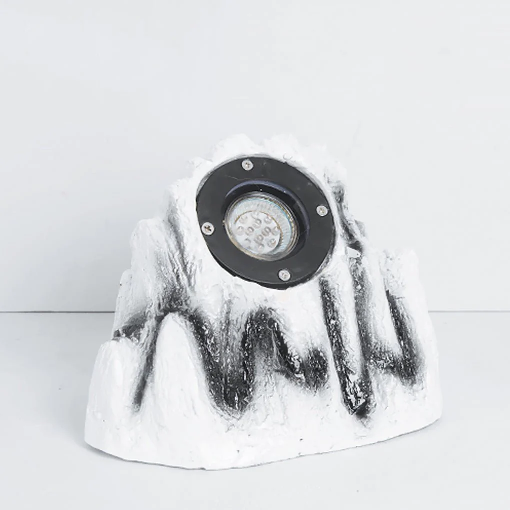 Walton Stone-Inspired Warm Illumination Resin Outdoor Light - Image 10