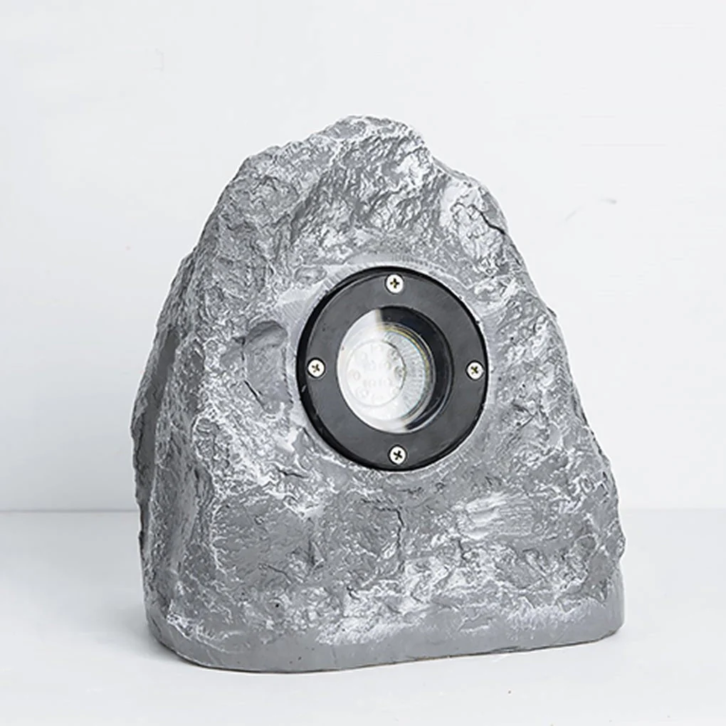 Walton Stone-Inspired Warm Illumination Resin Outdoor Light - Image 12