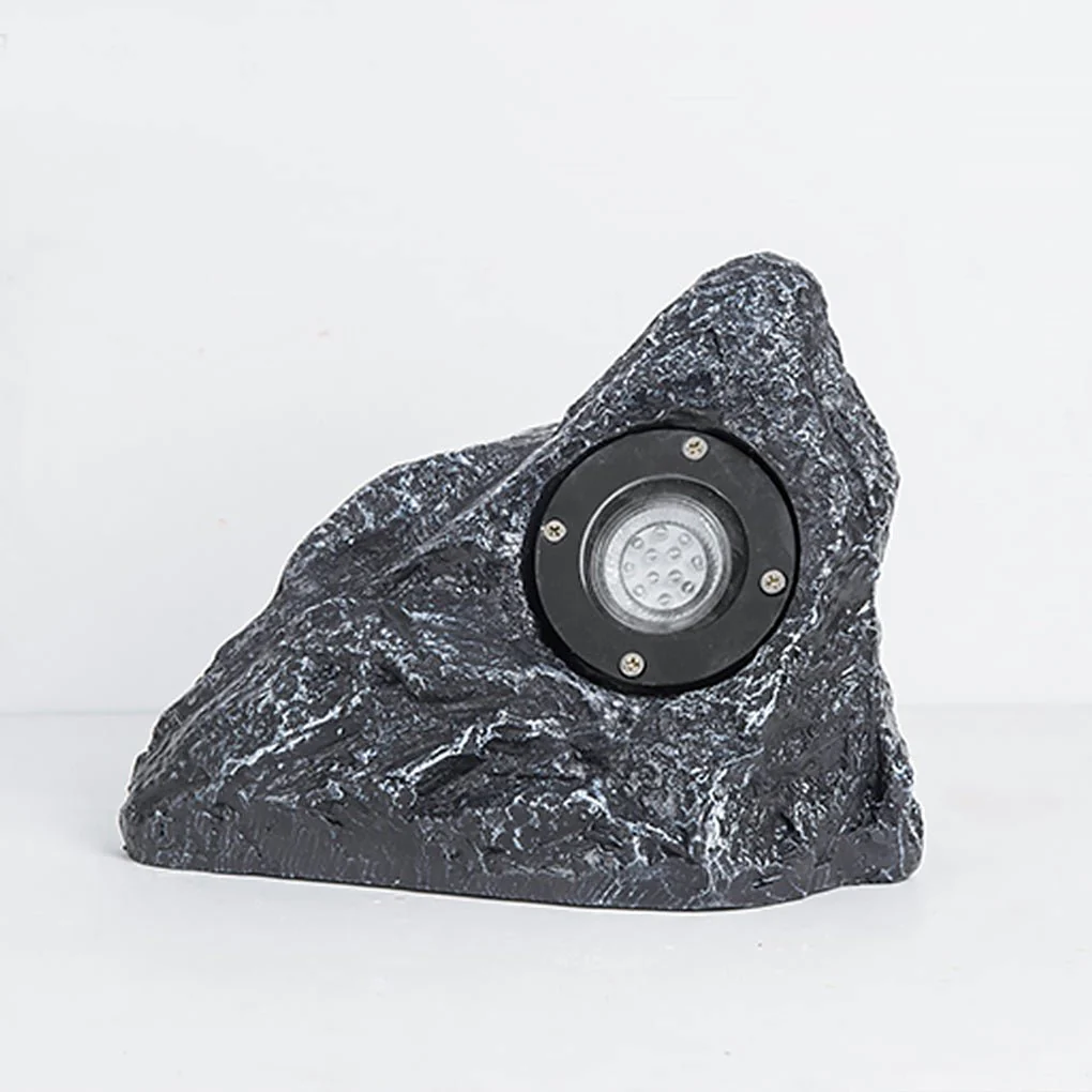 Walton Stone-Inspired Warm Illumination Resin Outdoor Light - Image 13
