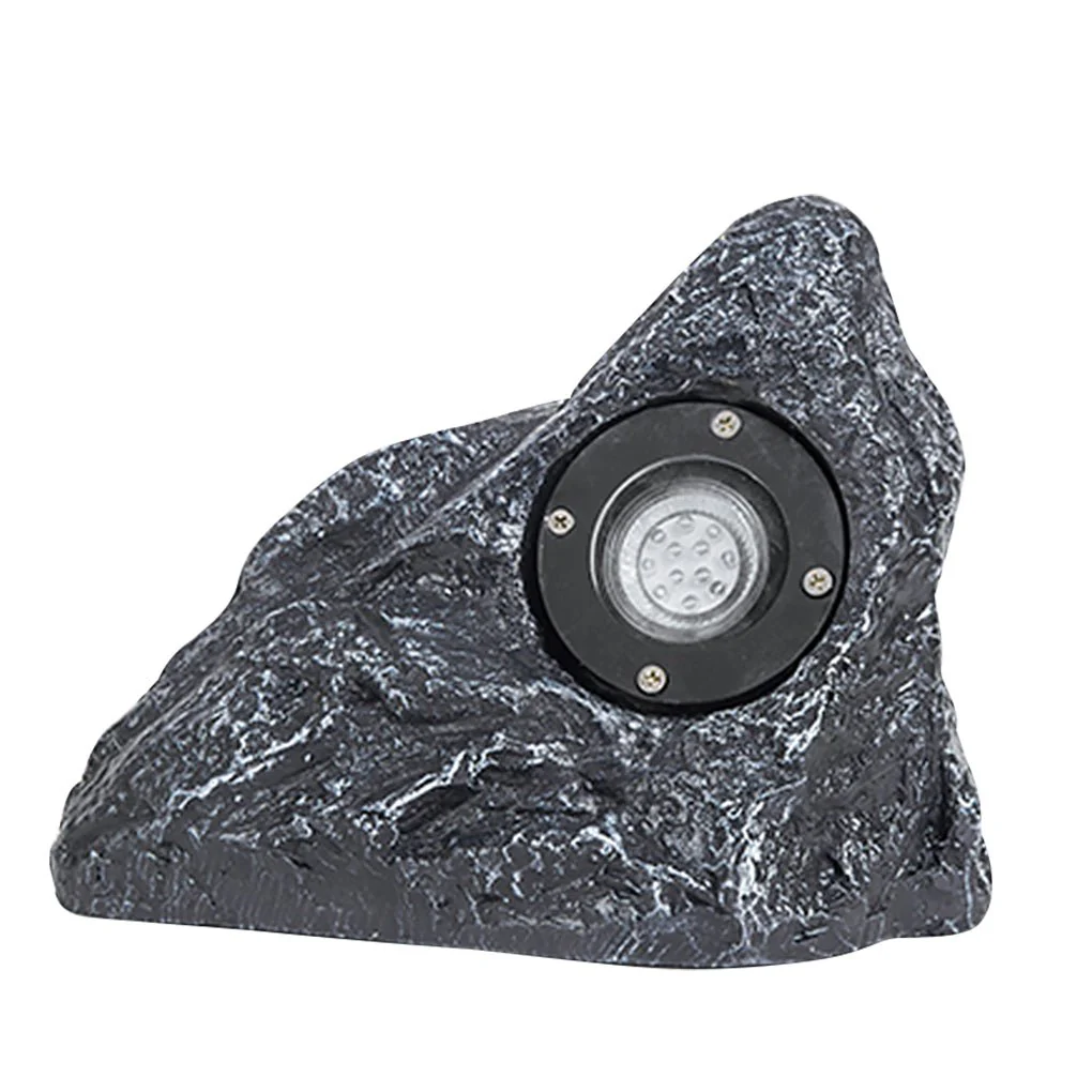 Walton Stone-Inspired Warm Illumination Resin Outdoor Light - Image 15