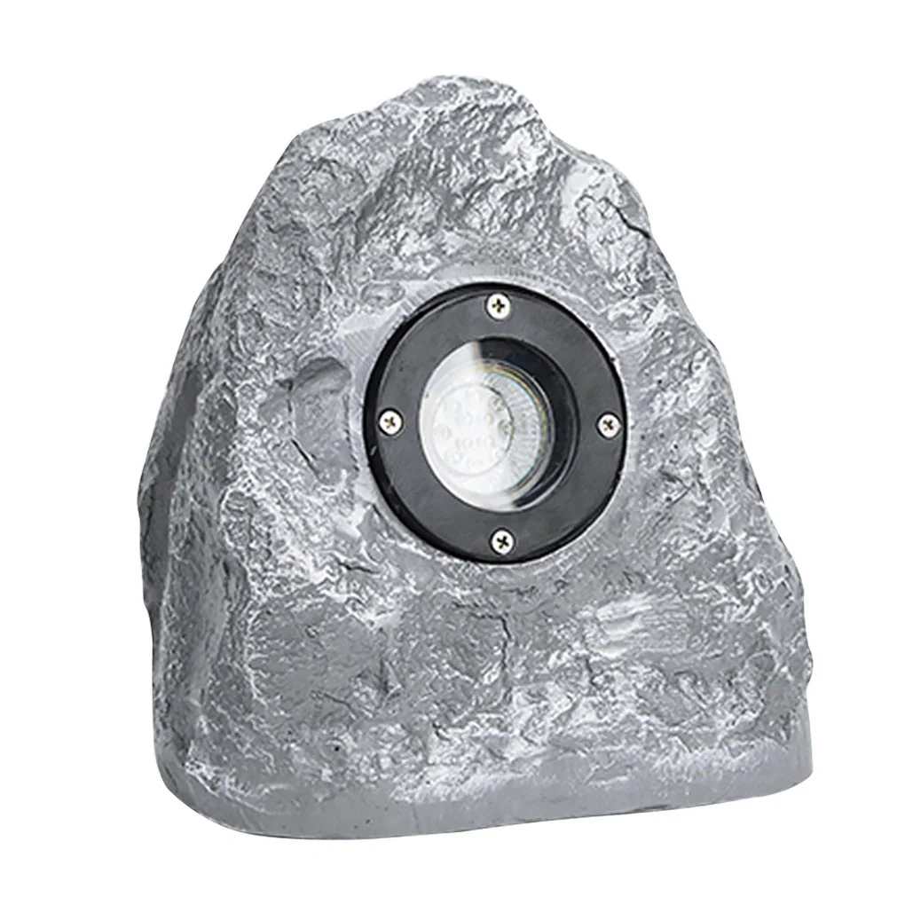 Walton Stone-Inspired Warm Illumination Resin Outdoor Light - Image 2