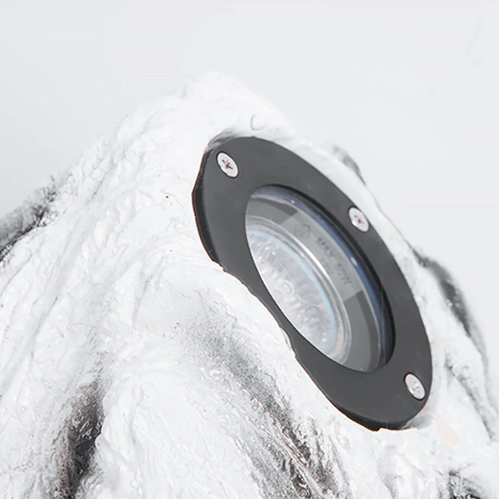 Walton Stone-Inspired Warm Illumination Resin Outdoor Light - Image 5