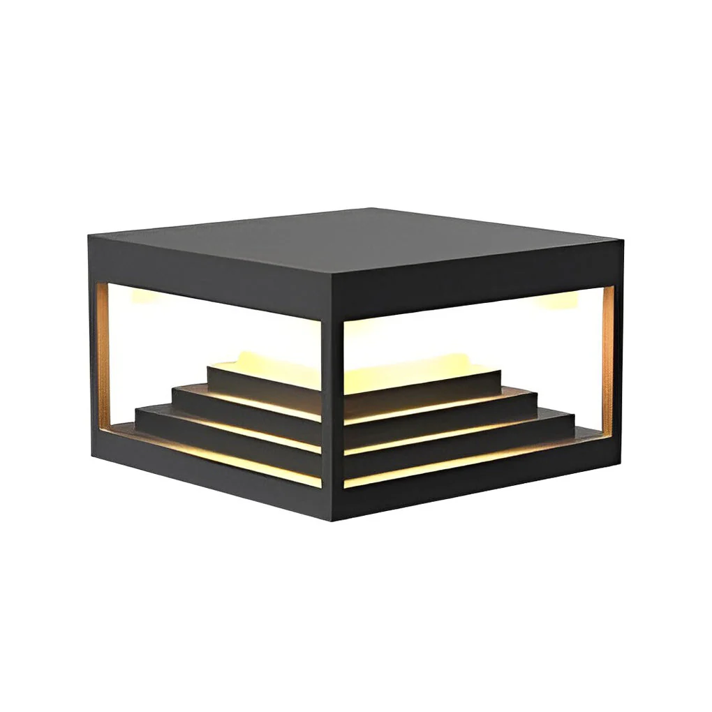 Wane Square Creative LED Steel Outdoor Post Caps Lights - Image 8
