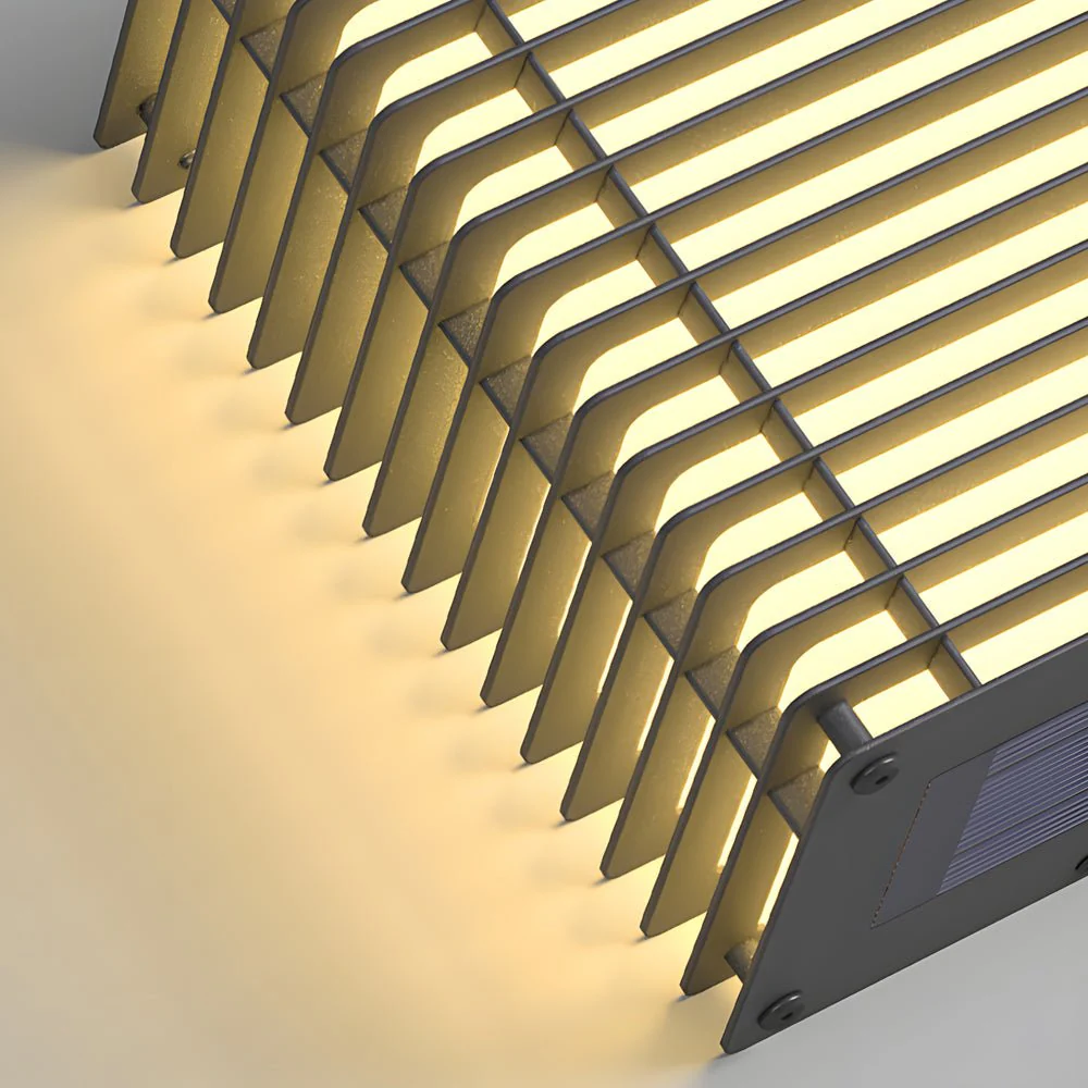 Ware Square Grids Modern Stainless Steel Outdoor Wall Lights - Image 4