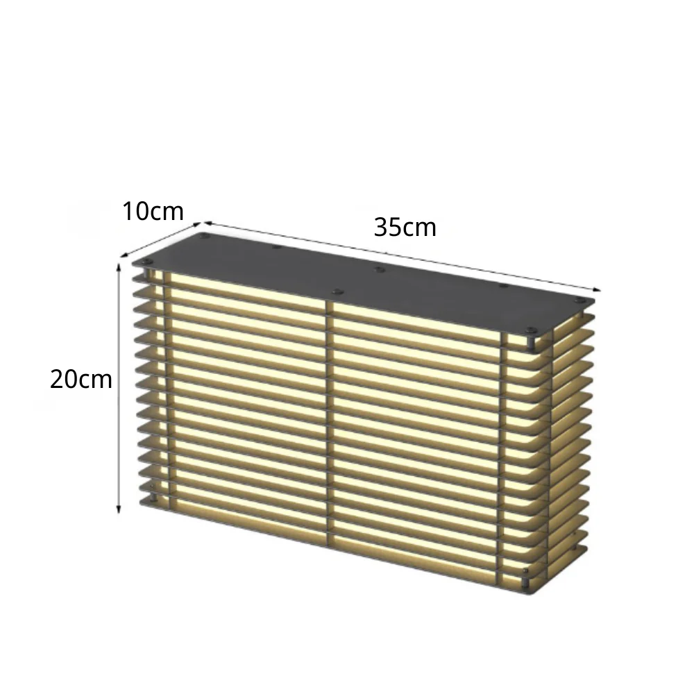 Ware Square Grids Modern Stainless Steel Outdoor Wall Lights - Image 6