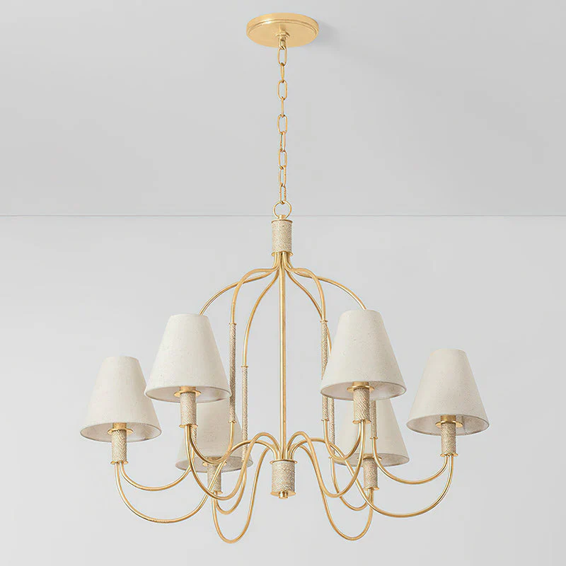 Warrensburg Contemporary Brass Chandelier - Image 4