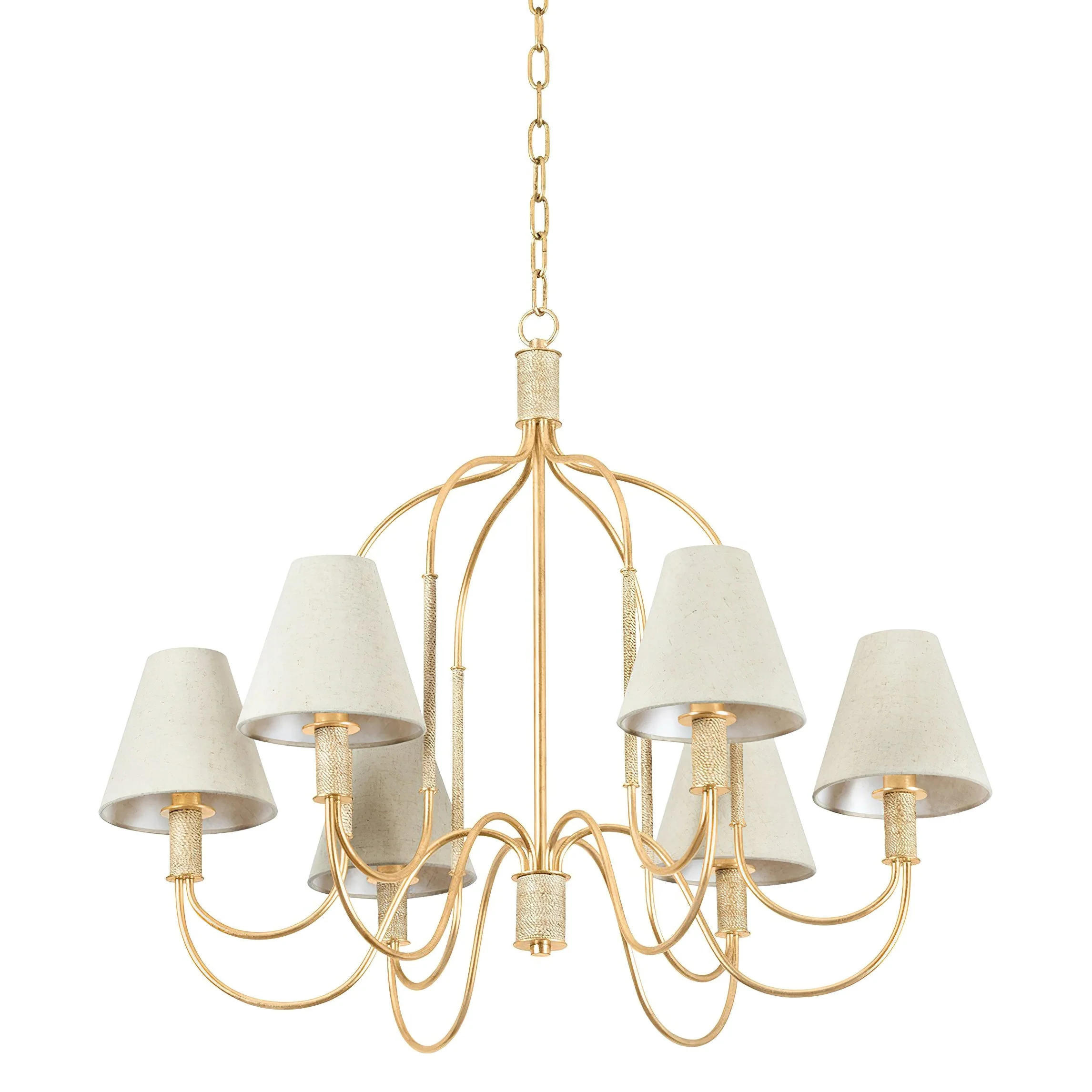 Warrensburg Contemporary Brass Chandelier - Image 5