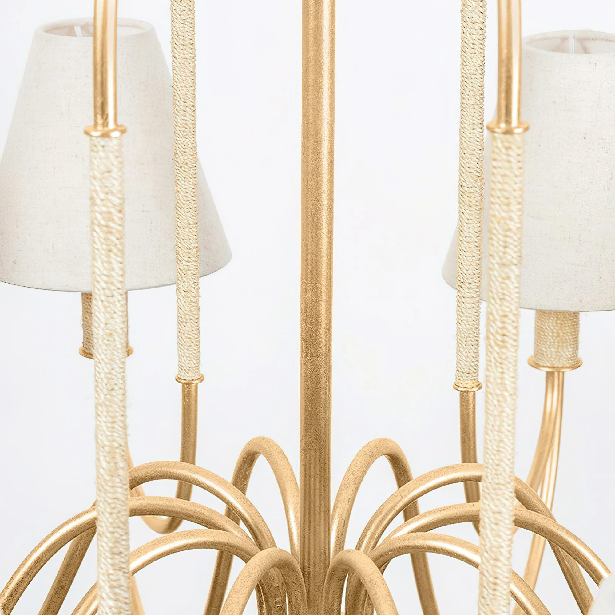 Warrensburg Contemporary Brass Chandelier - Image 7