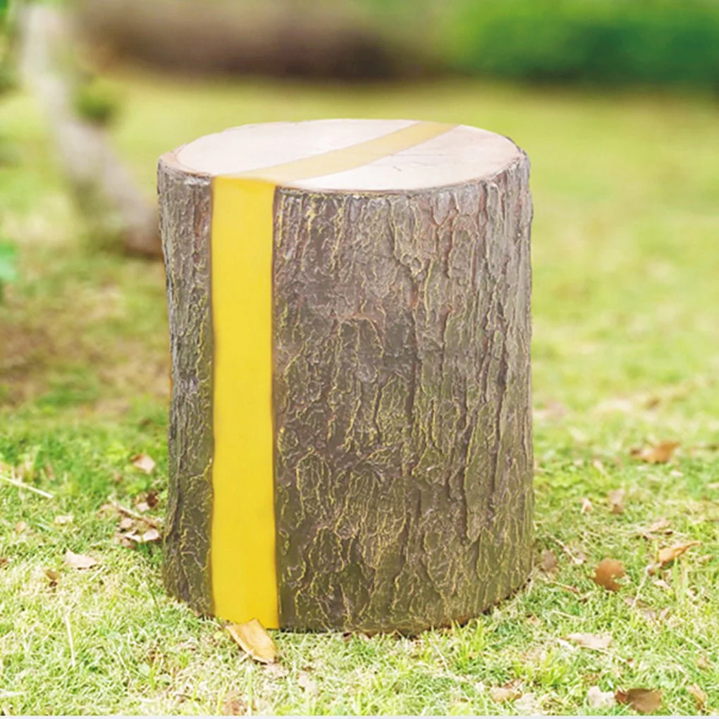 Warrior Realistic Tree Stump LED Cylindrical Resin Outdoor Lights - Image 12