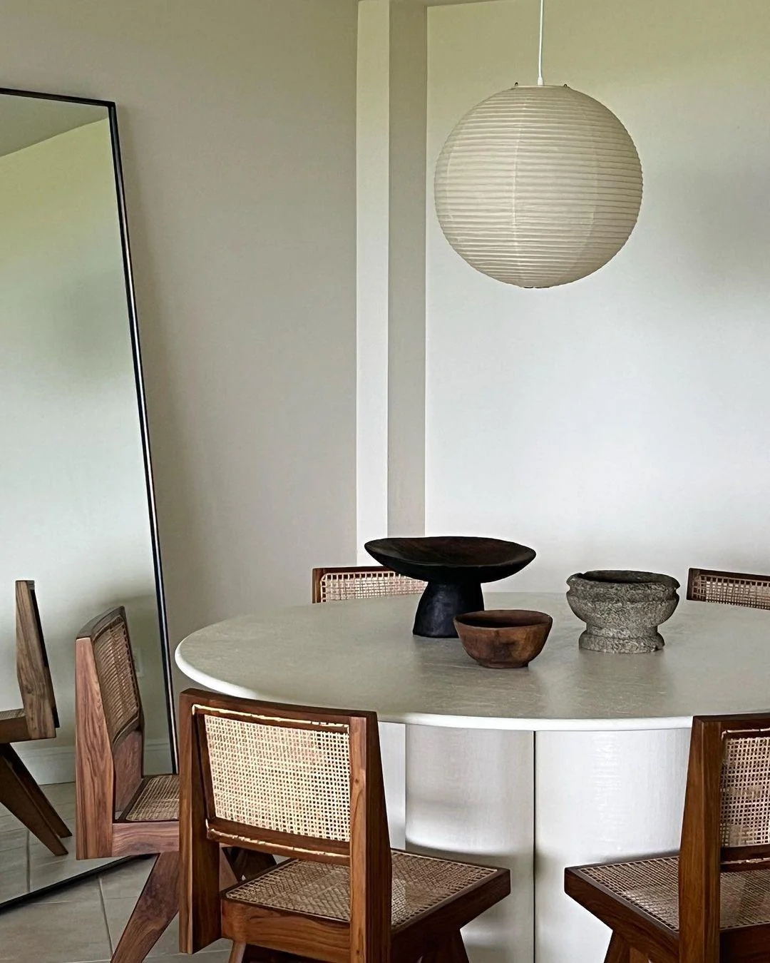 Solara Pendant Lamp Bamboo Washi Paper Round - Image 14