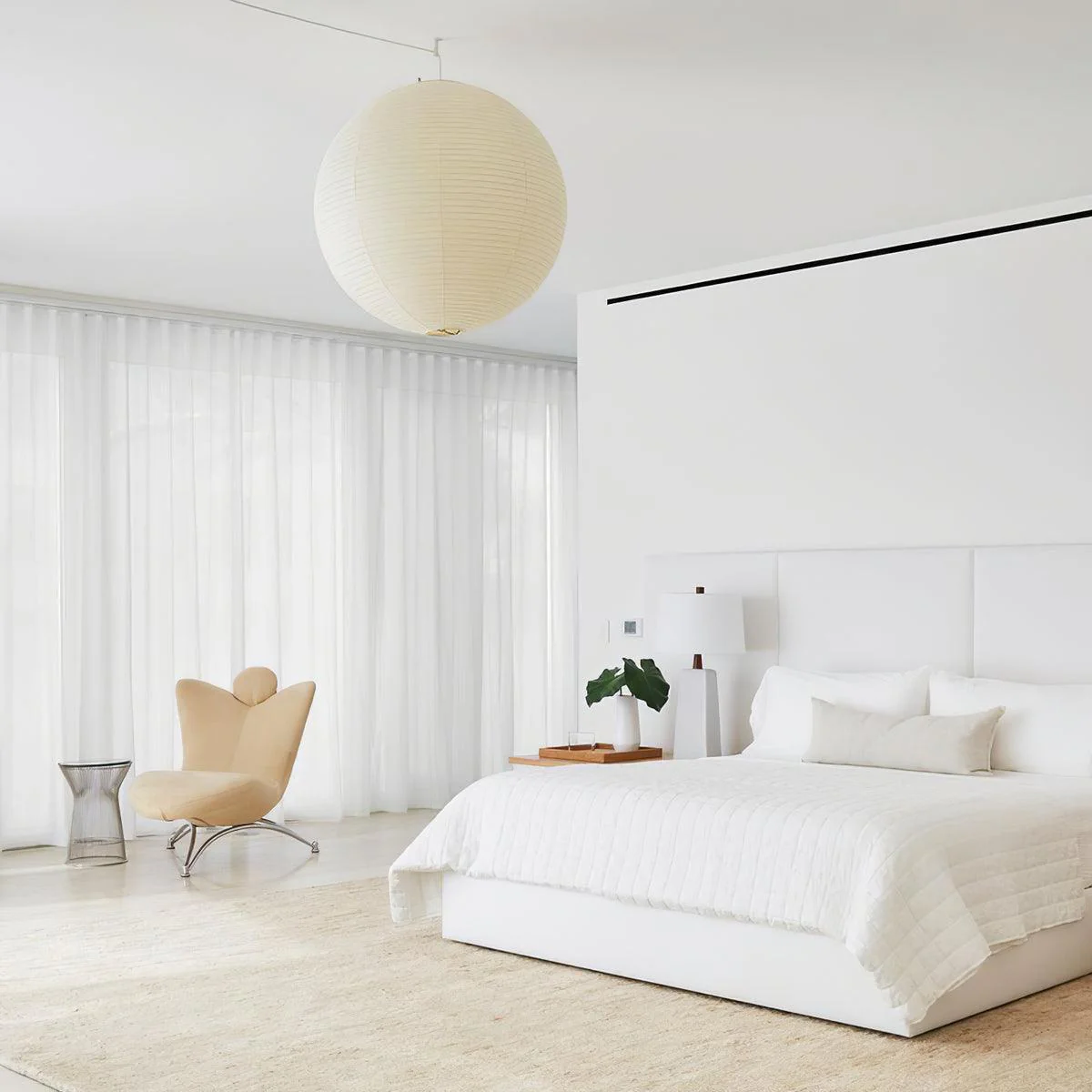 Solara Pendant Lamp Bamboo Washi Paper Round - Image 15