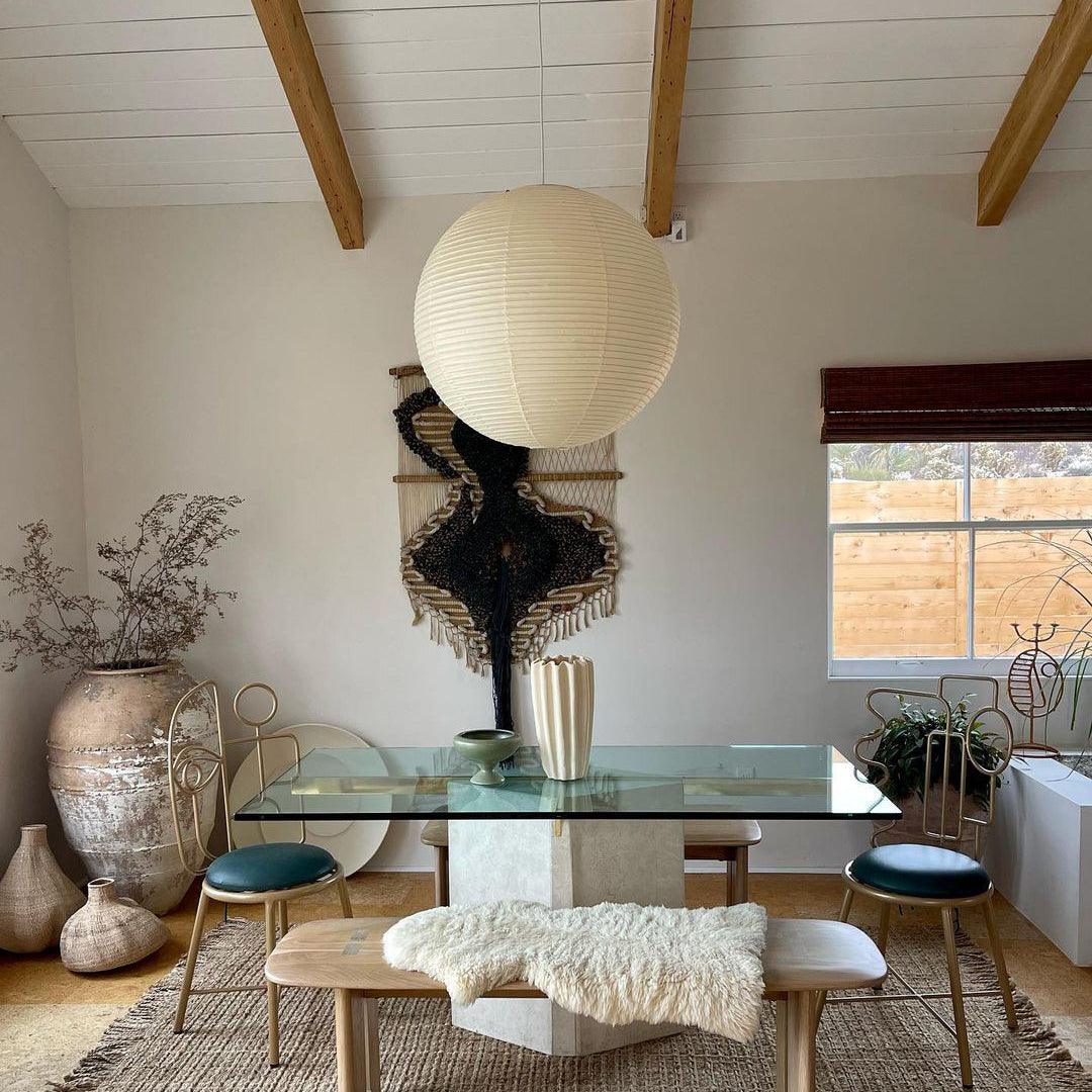 Solara Pendant Lamp Bamboo Washi Paper Round - Image 20