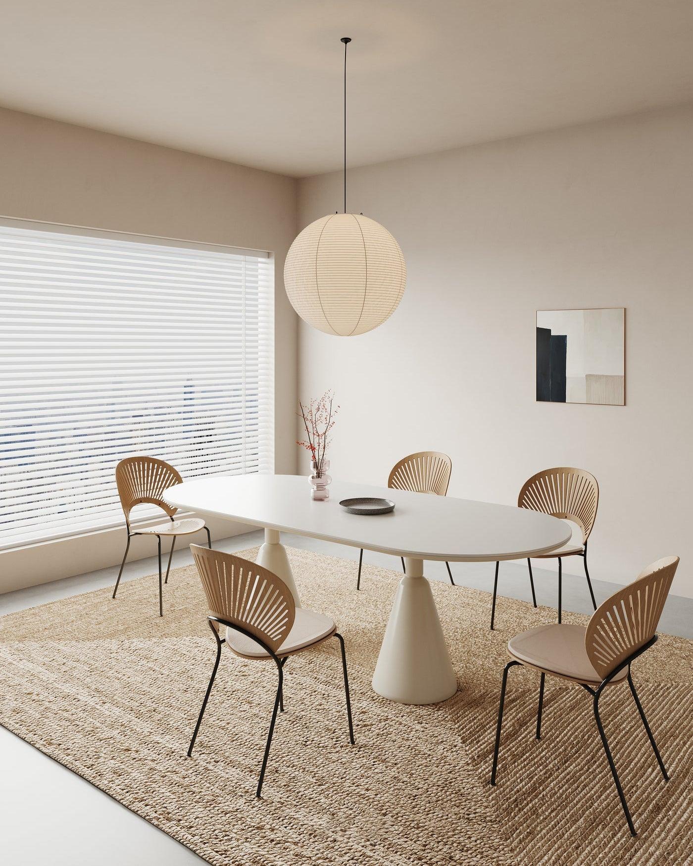 Solara Pendant Lamp Bamboo Washi Paper Round - Image 24