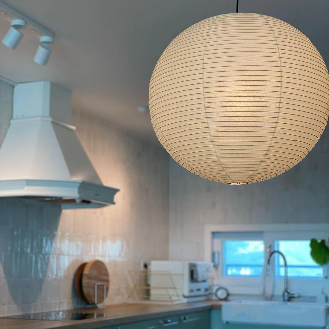 Solara Pendant Lamp Bamboo Washi Paper Round - Image 34