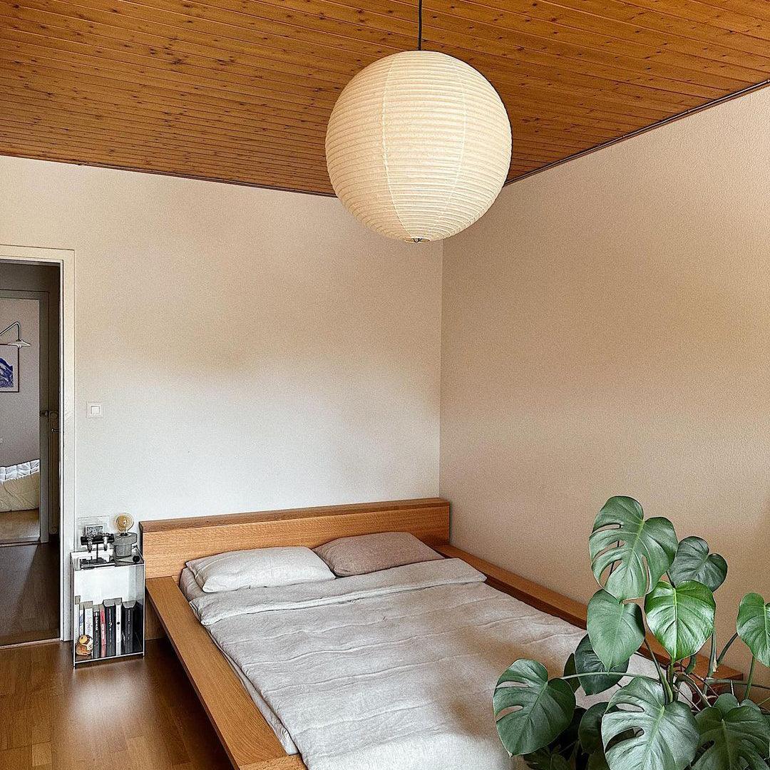 Solara Pendant Lamp Bamboo Washi Paper Round - Image 62