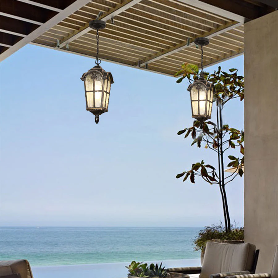 Waterproof Outdoor Ceiling Porch Light Cast American Style - Image 11