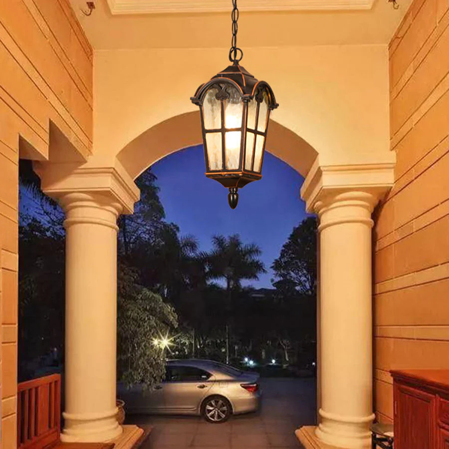 Waterproof Outdoor Ceiling Porch Light Cast American Style - Image 12