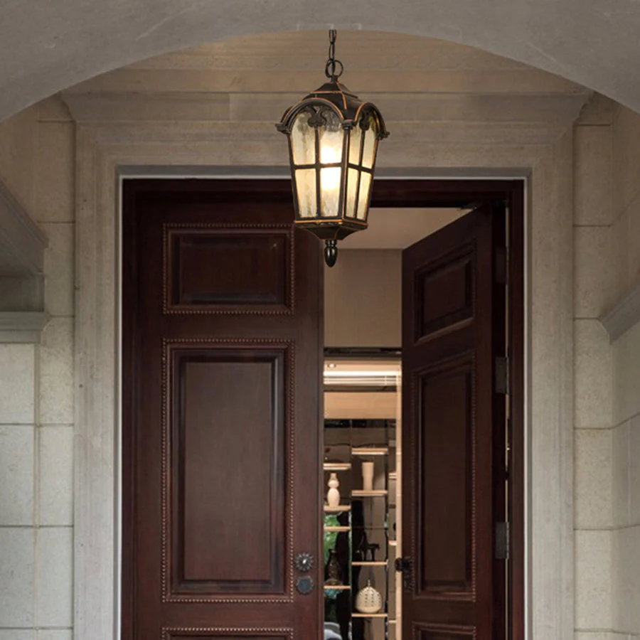 Waterproof Outdoor Ceiling Porch Light Cast American Style - Image 13