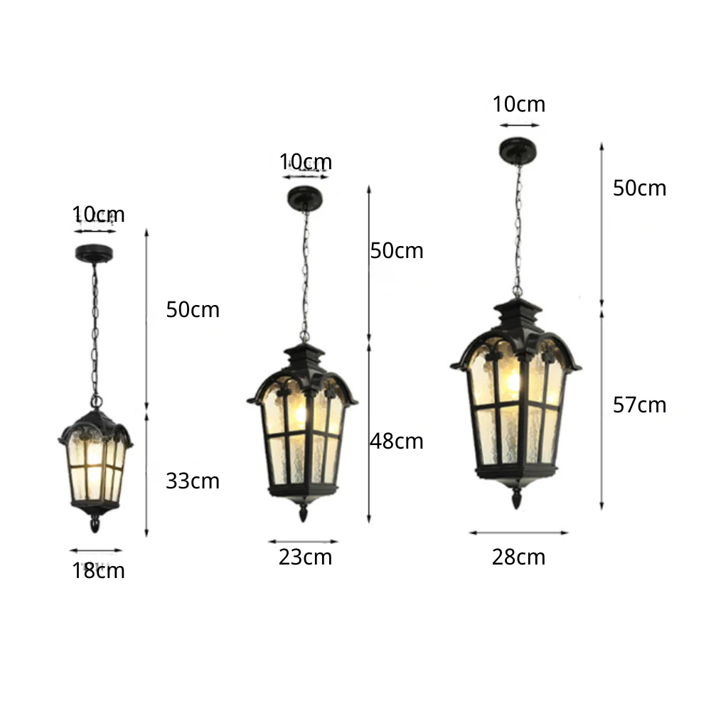 Waterproof Outdoor Ceiling Porch Light Cast American Style - Image 15