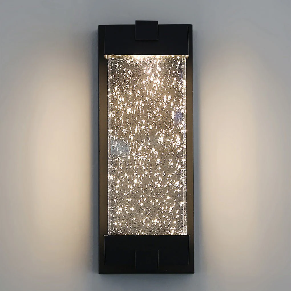 Wea Rectangular Bubbles Crystal Outdoor Wall Lights - Image 10