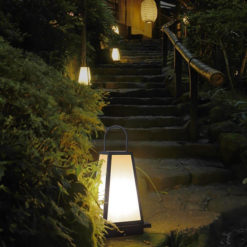 Weary LED Retro Black Outdoor Light Lanterns - Image 4