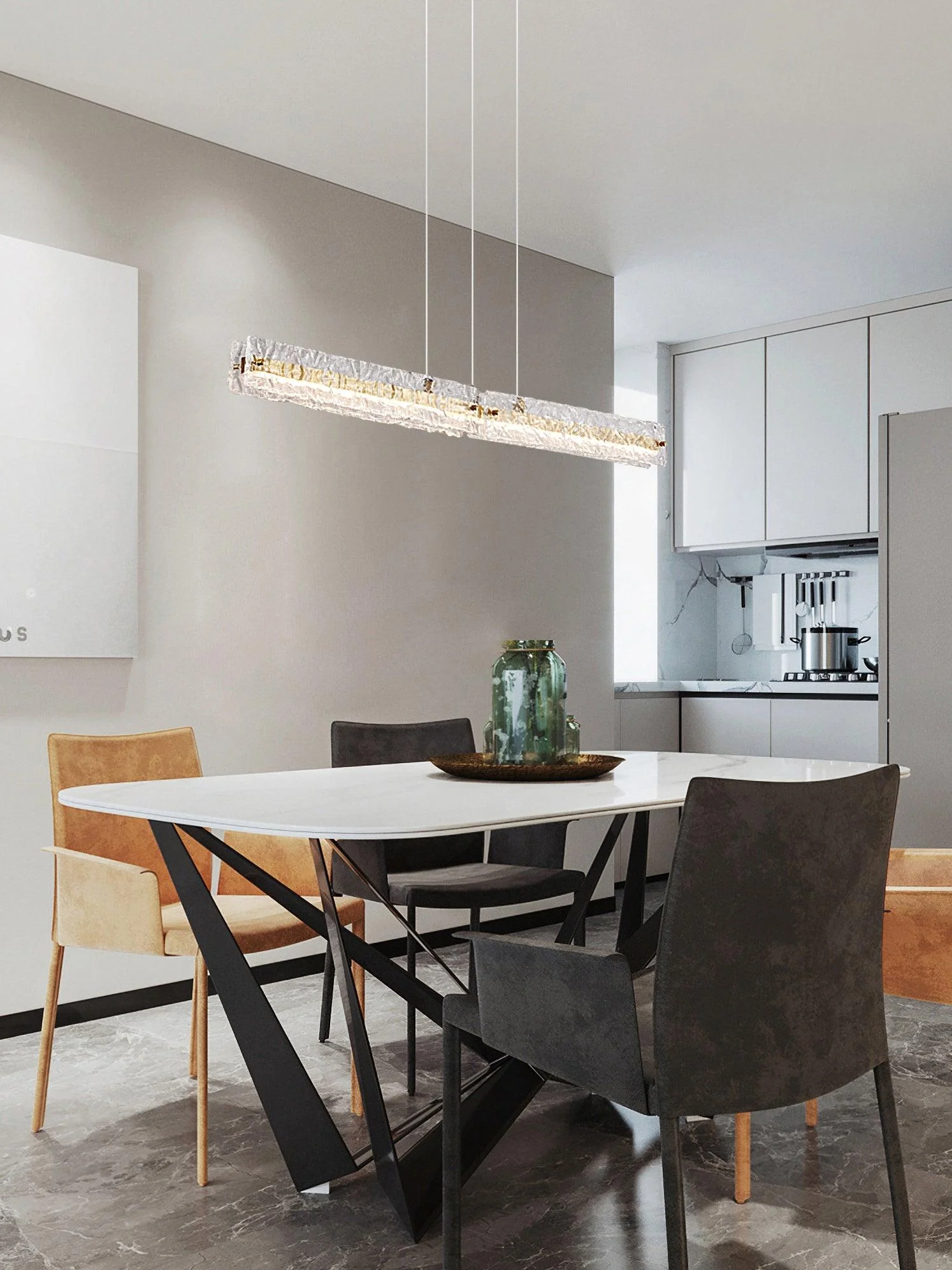 Welsey Linear Modern Pendant Light - Image 9