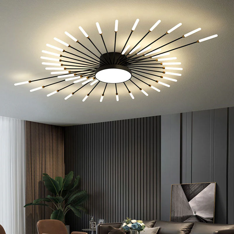 Wesley Modern Home Decoration Fireworks LED Ceiling Light - Image 2