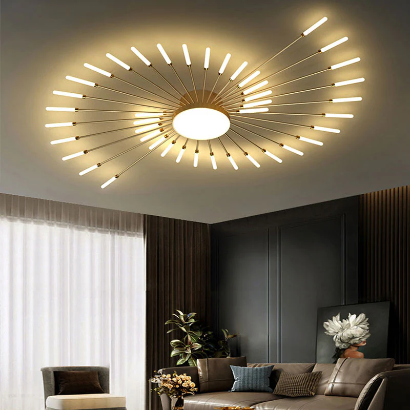 Wesley Modern Home Decoration Fireworks LED Ceiling Light - Image 4