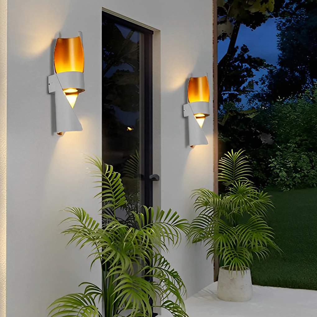 Wever Spiral Outdoor Wall Mounted Light