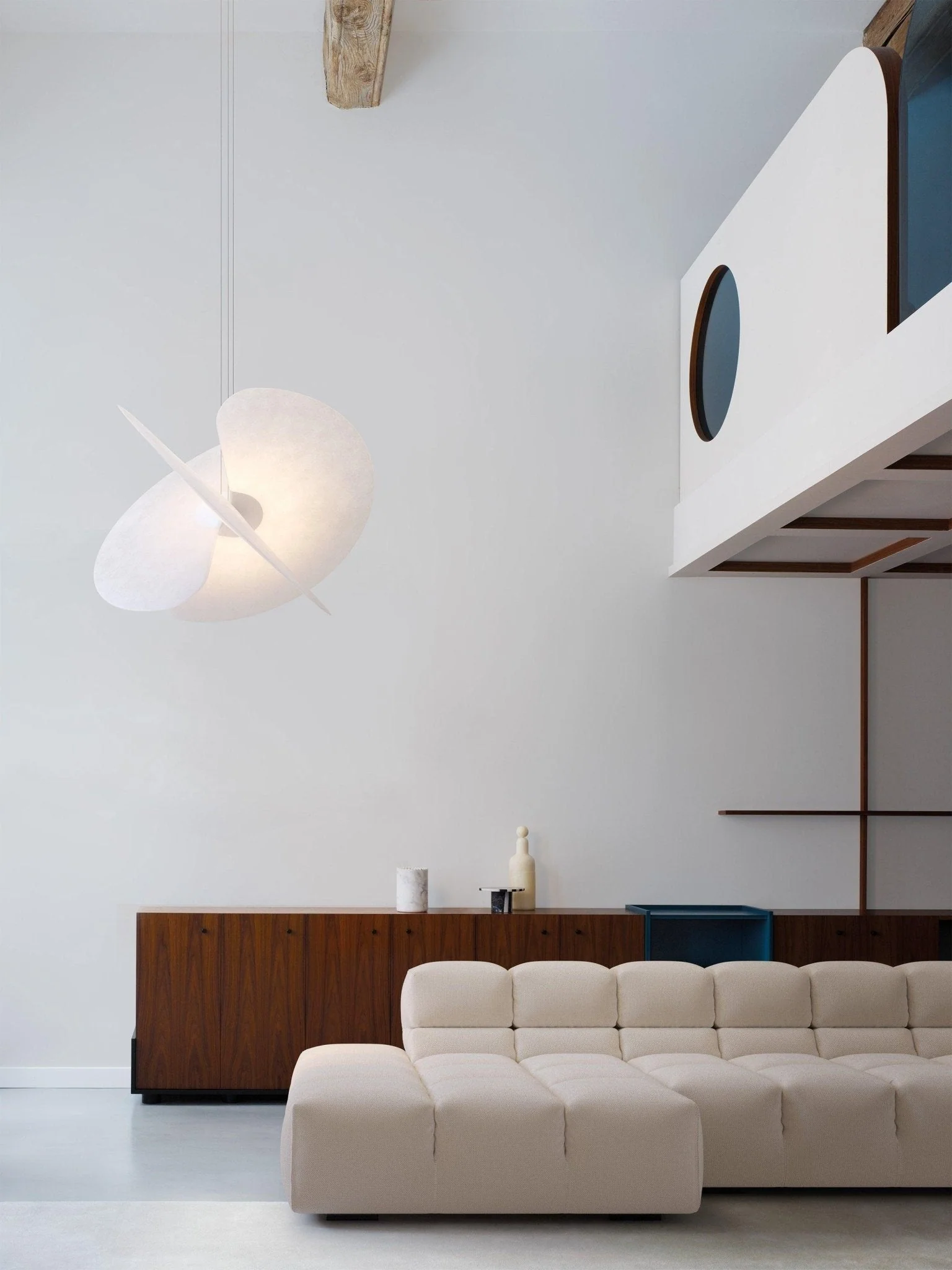 Whirl Modern Fabric Pendant Lamp - Image 10