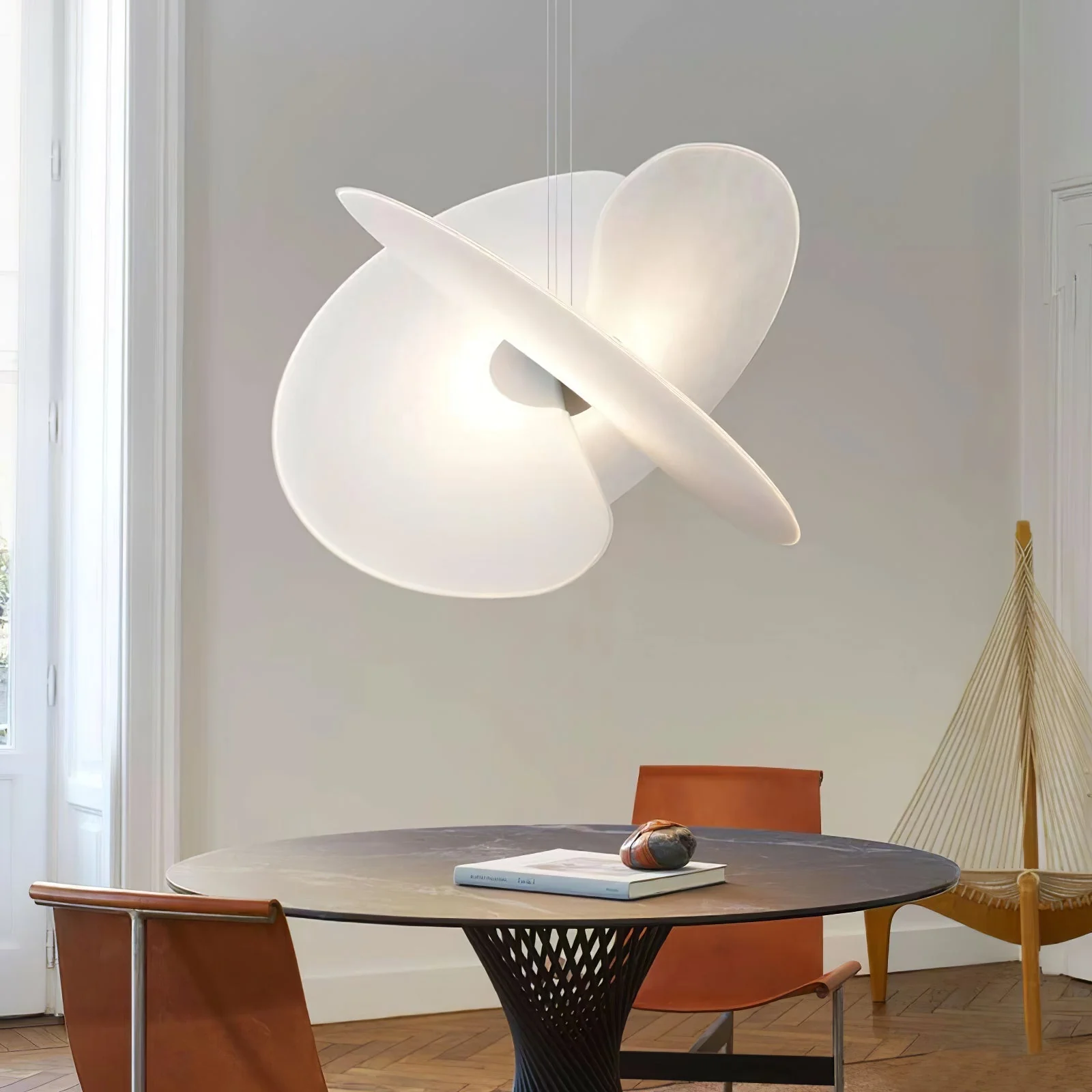 Whirl Modern Fabric Pendant Lamp - Image 14