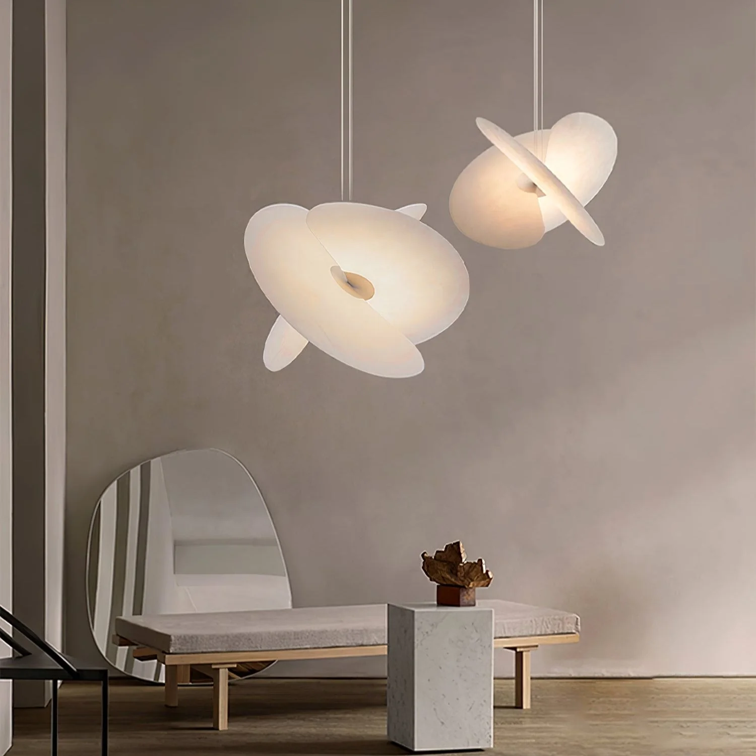 Whirl Modern Fabric Pendant Lamp - Image 15
