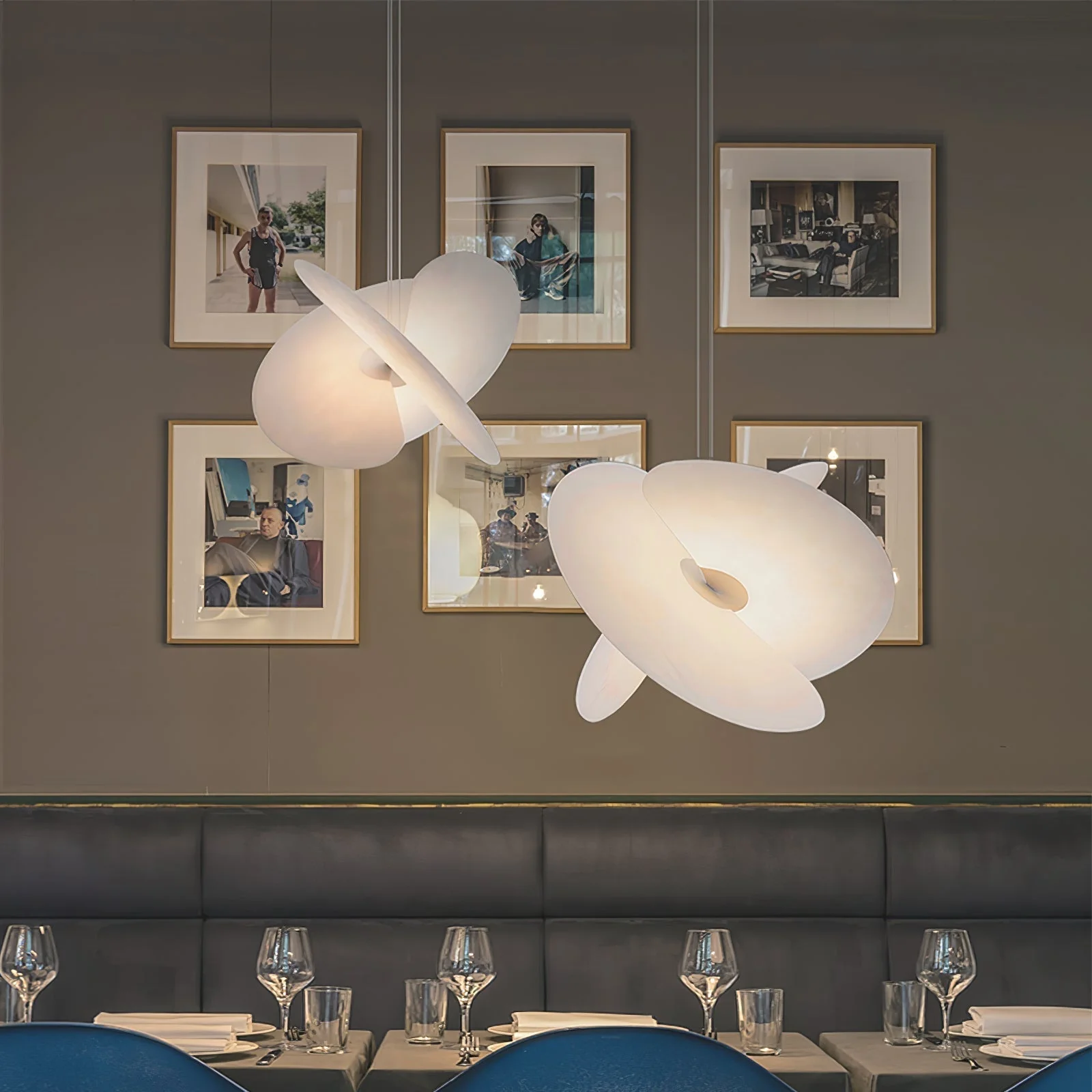 Whirl Modern Fabric Pendant Lamp - Image 17