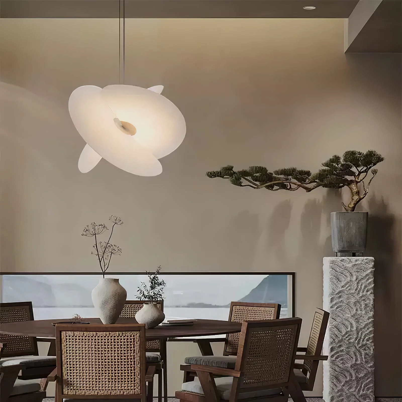 Whirl Modern Fabric Pendant Lamp - Image 18
