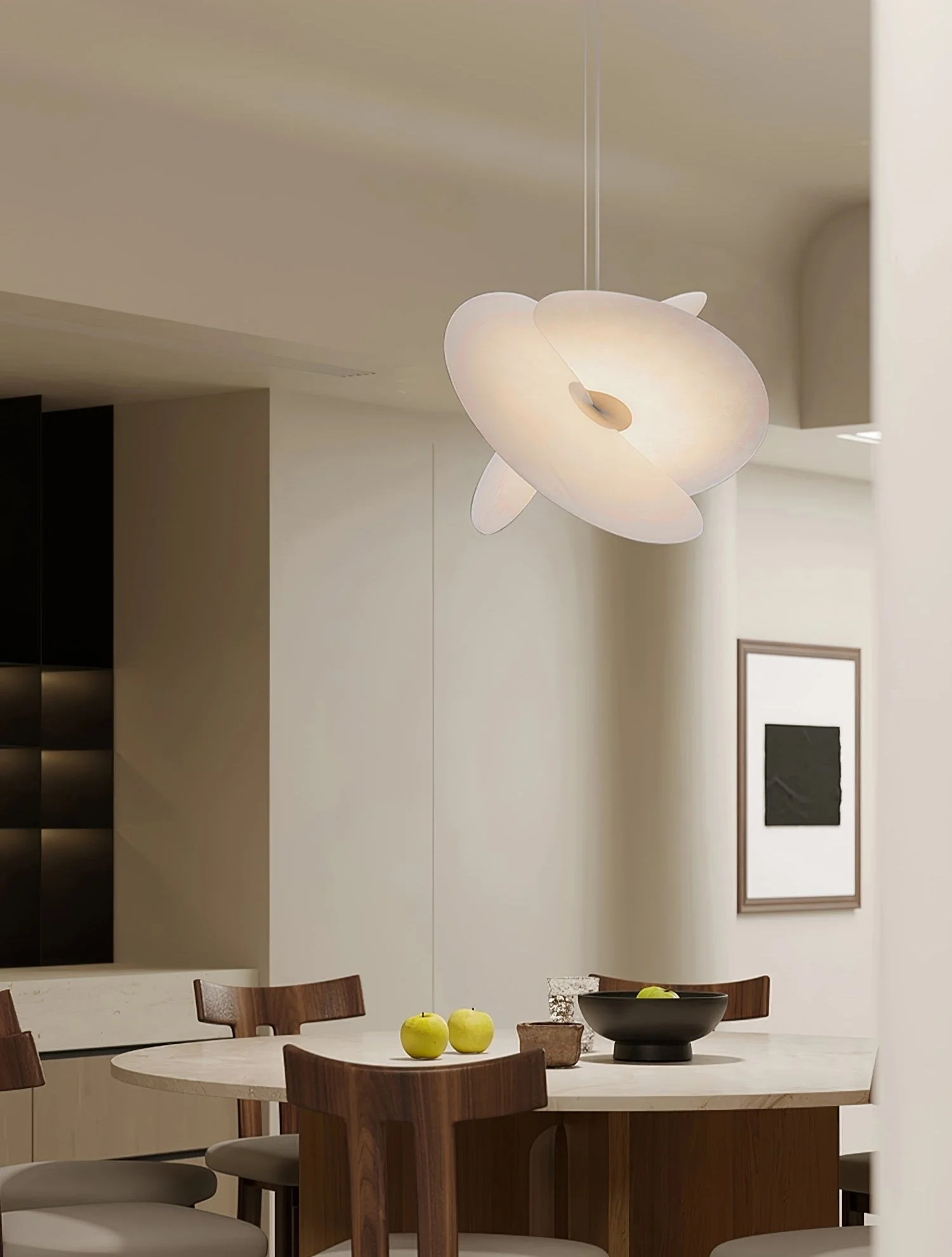 Whirl Modern Fabric Pendant Lamp - Image 26