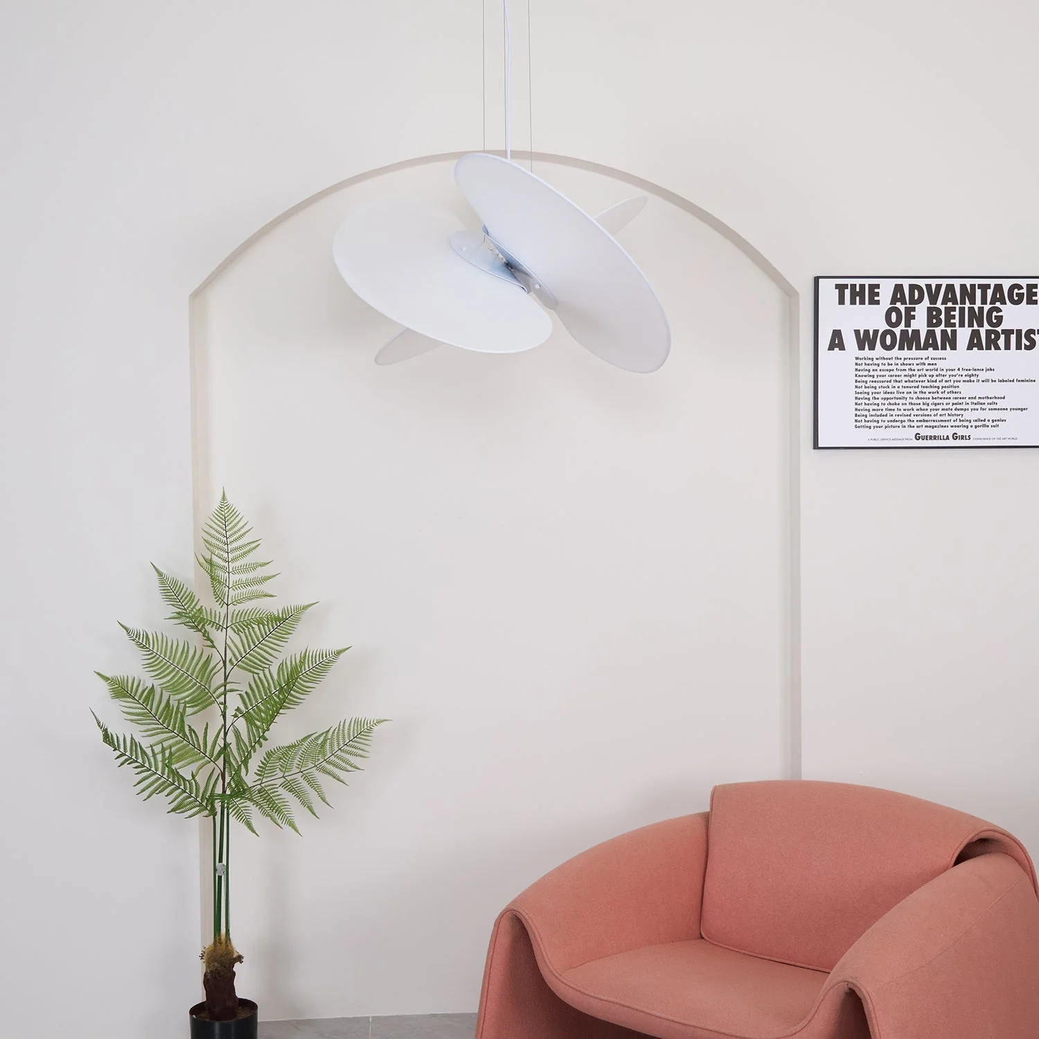 Whirl Modern Fabric Pendant Lamp - Image 31