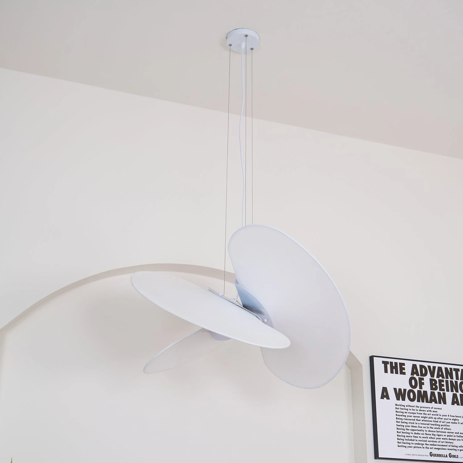 Whirl Modern Fabric Pendant Lamp - Image 35