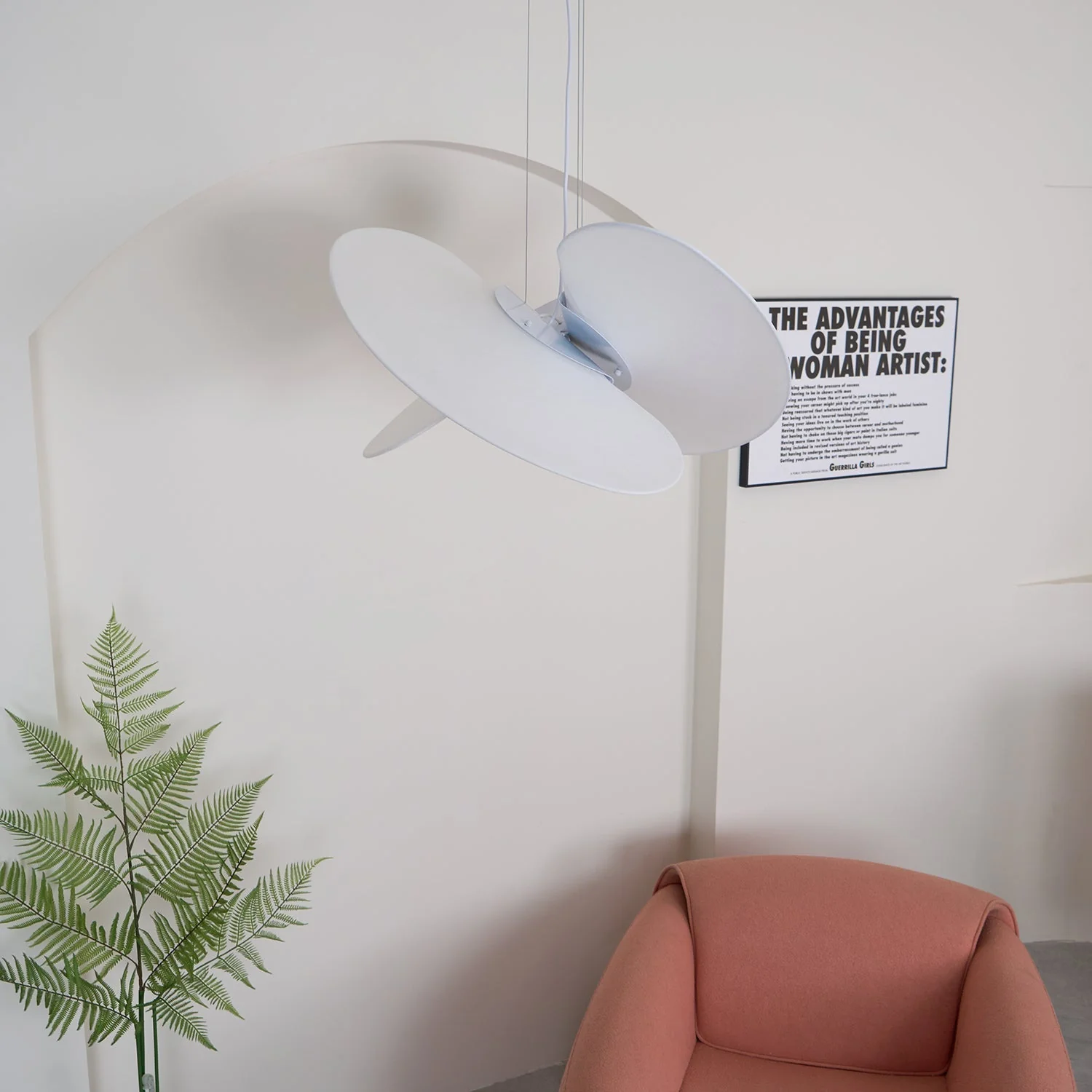 Whirl Modern Fabric Pendant Lamp - Image 36