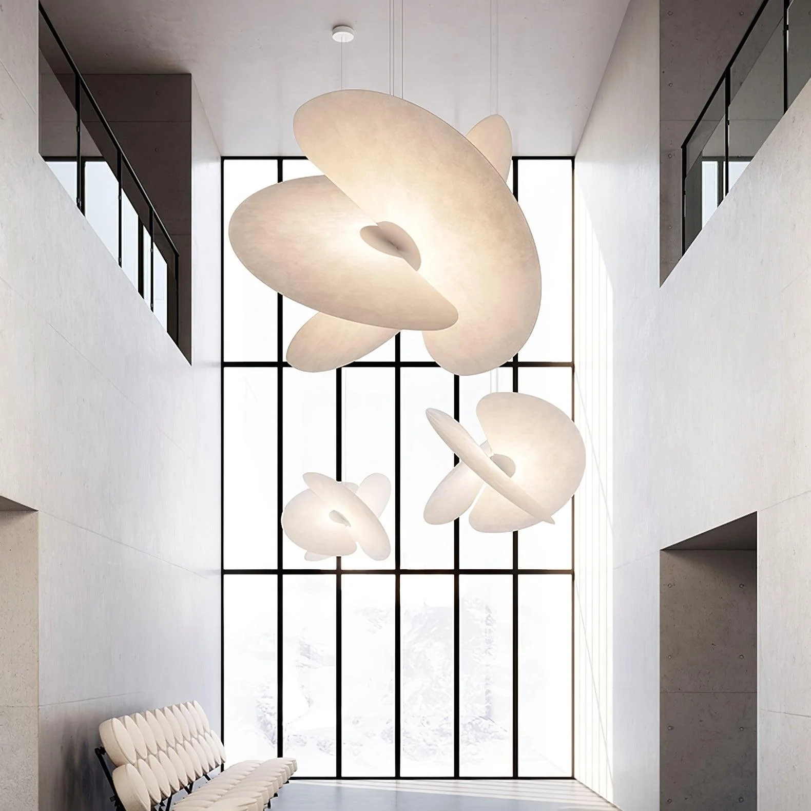 Whirl Modern Fabric Pendant Lamp - Image 44