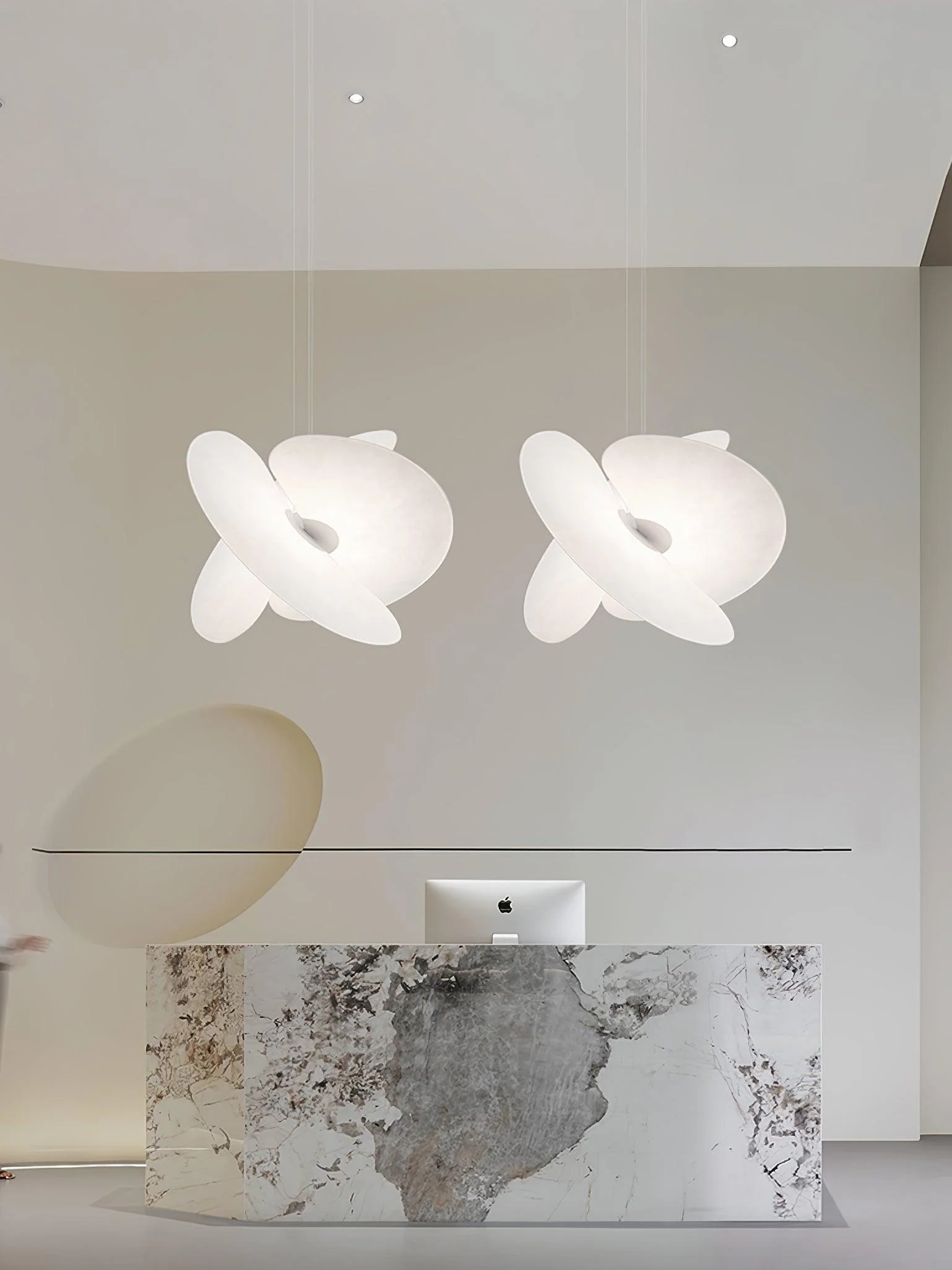 Whirl Modern Fabric Pendant Lamp - Image 48