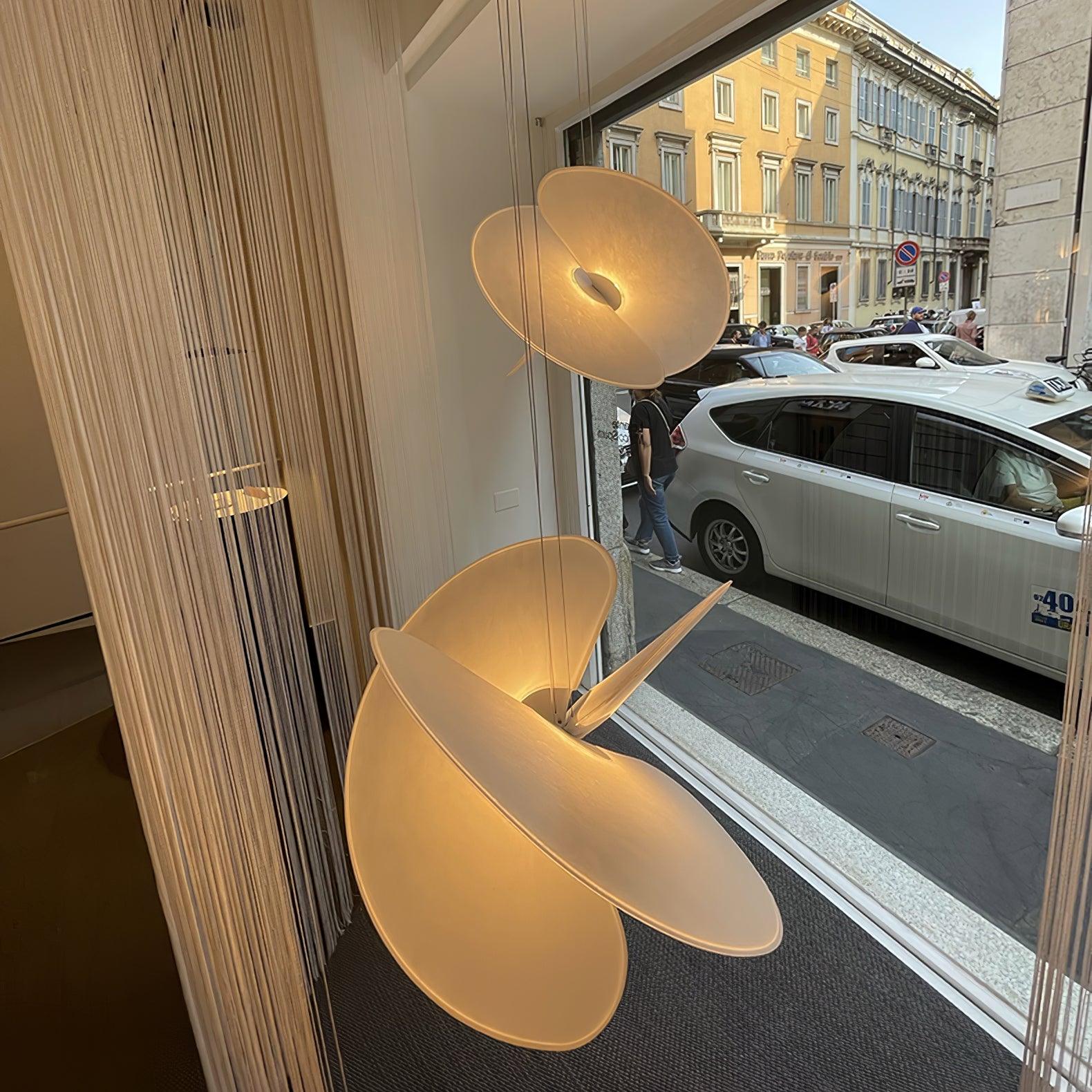 Whirl Modern Fabric Pendant Lamp - Image 49