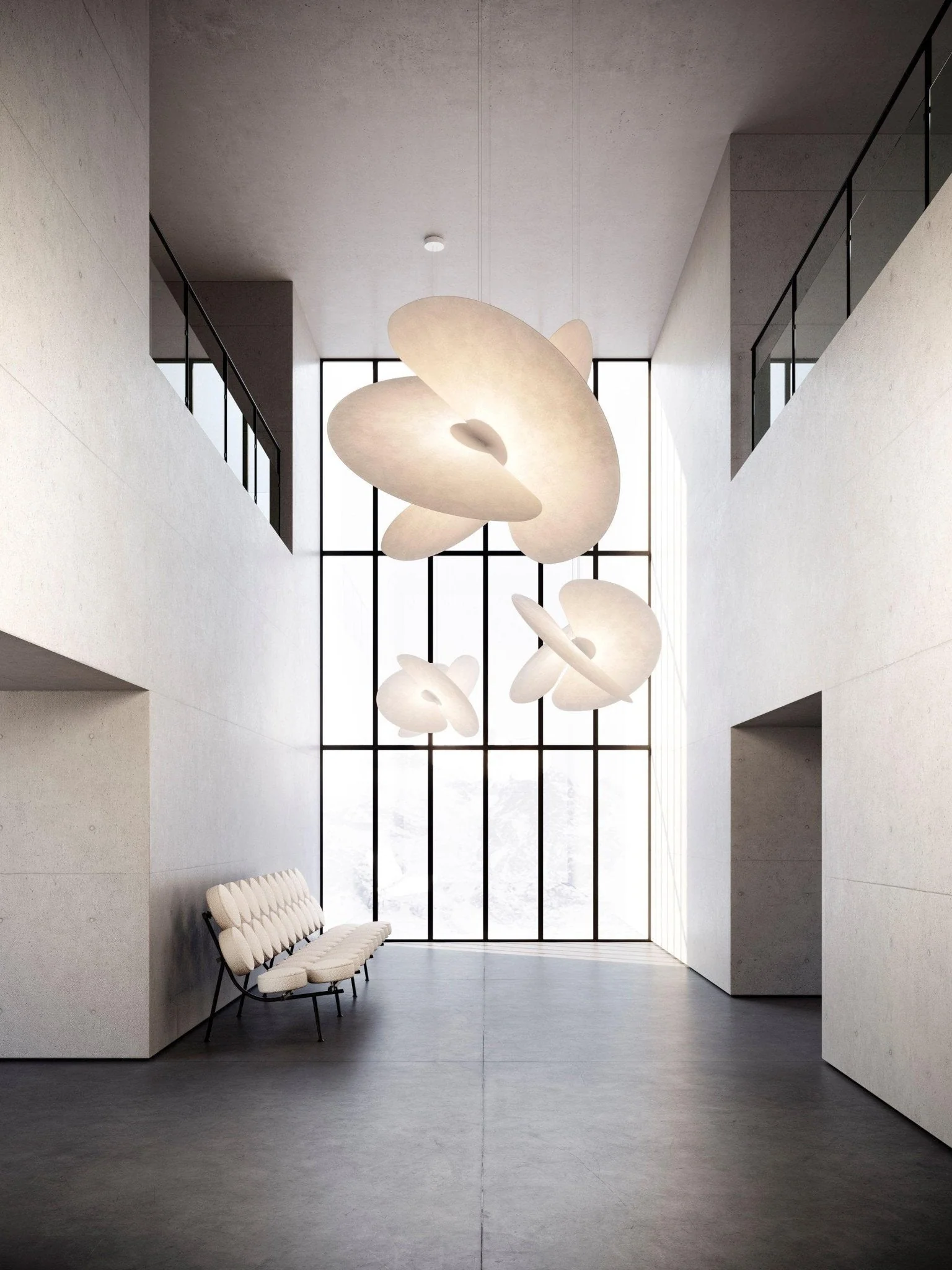 Whirl Modern Fabric Pendant Lamp - Image 6