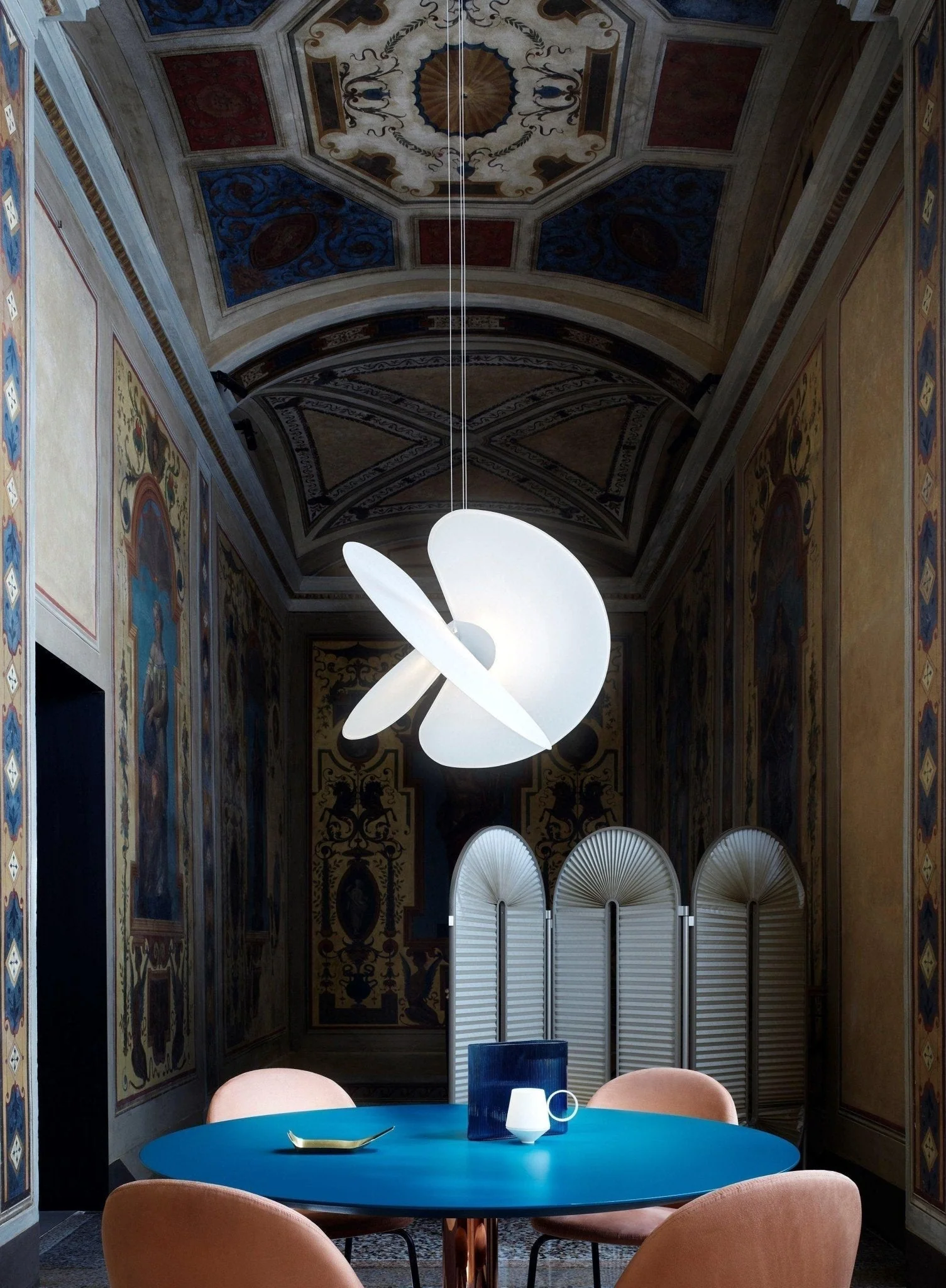 Whirl Modern Fabric Pendant Lamp - Image 8