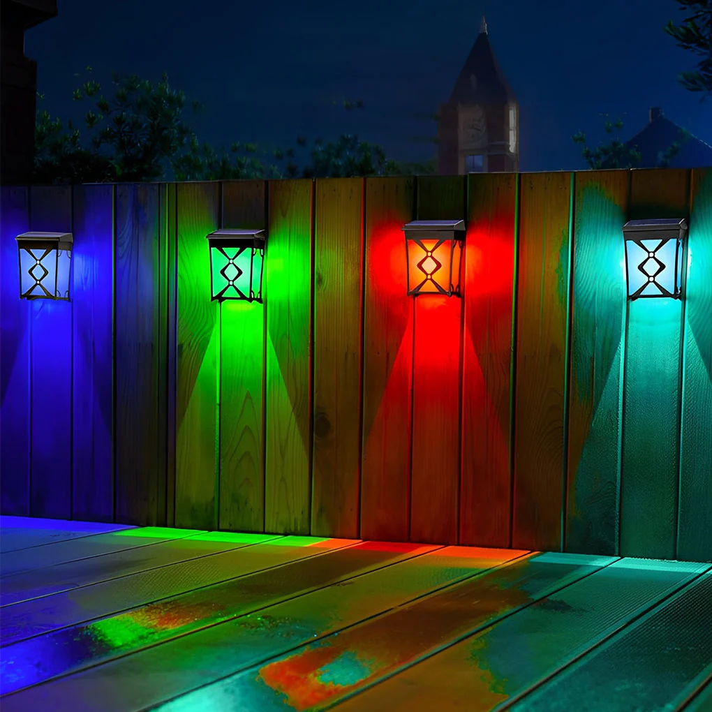 White LED RGB Intelligent Sensor ABS Outdoor Wall Lights - Image 9