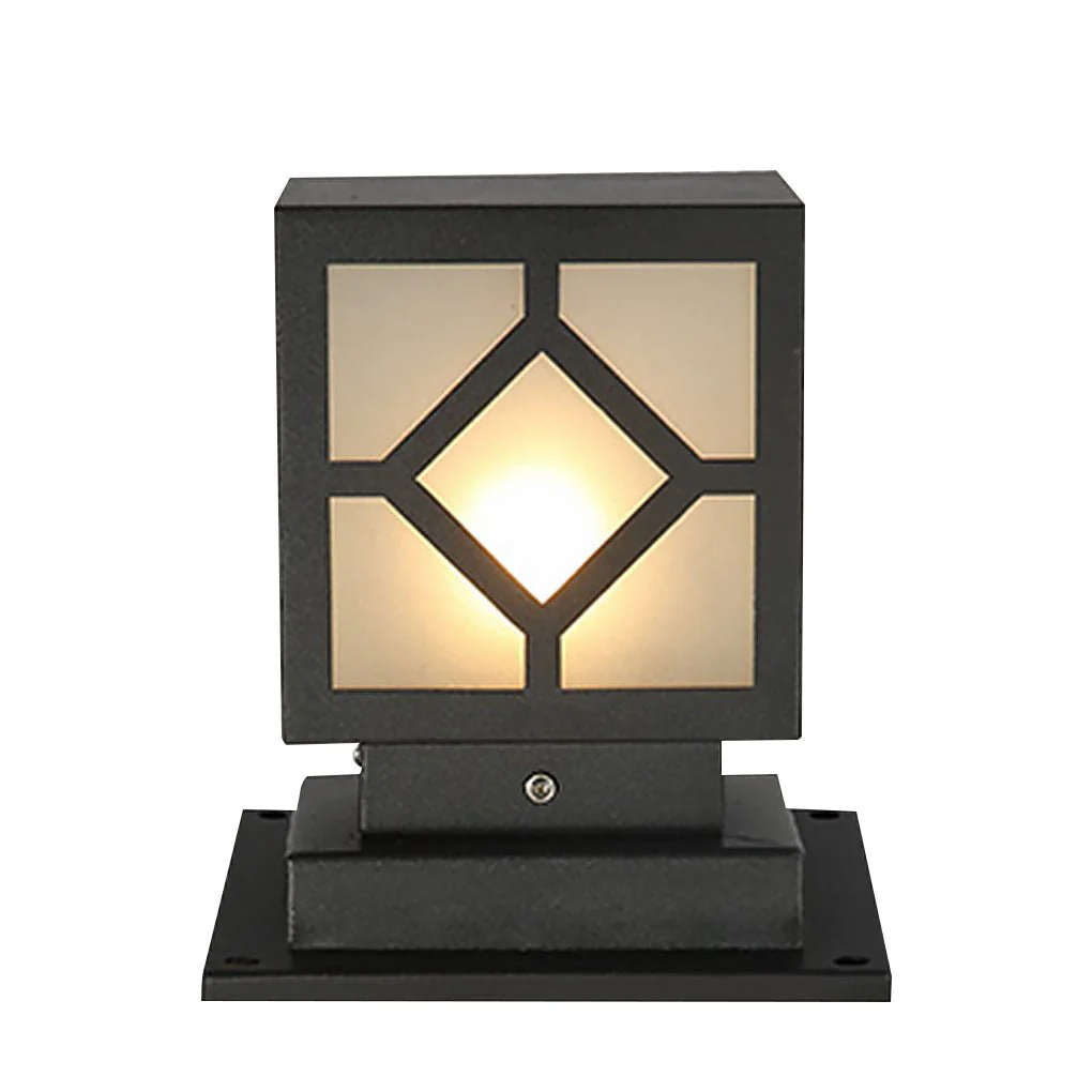 Whitney Elegant Bollard Retro European Glass Outdoor Light - Image 2