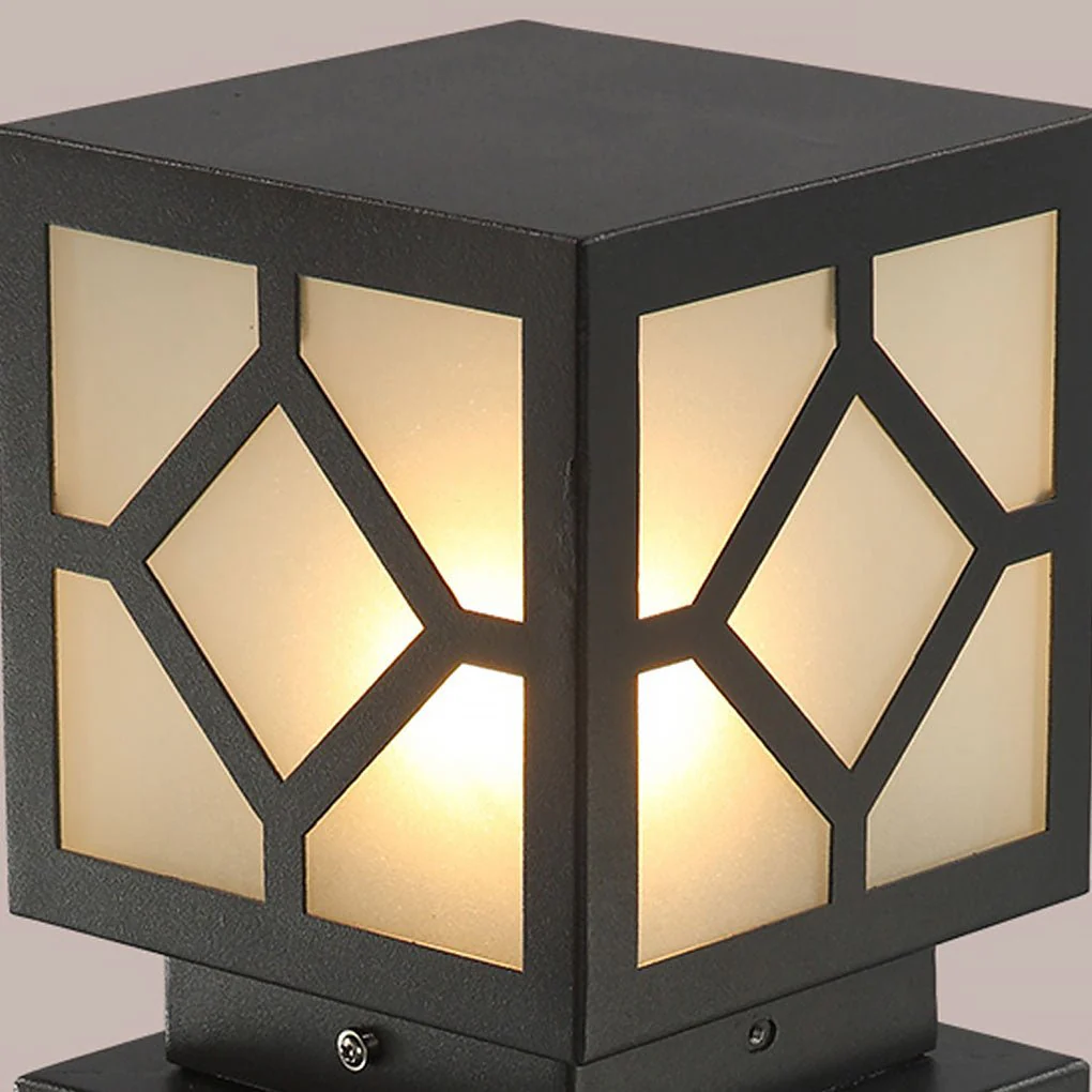 Whitney Elegant Bollard Retro European Glass Outdoor Light - Image 6