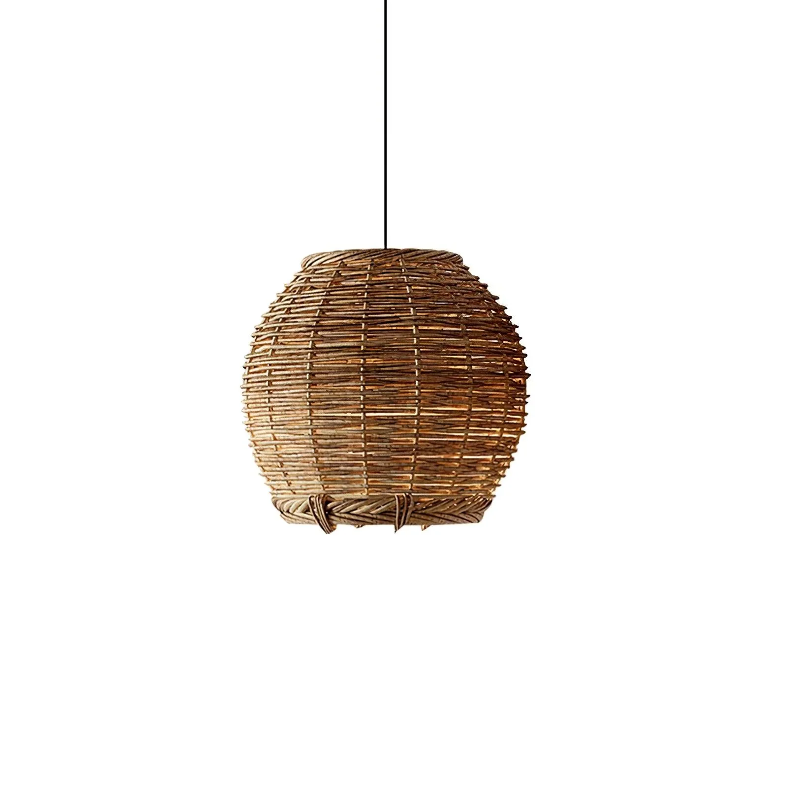 Wickora Vintage Wicker Pendant Lamp - Image 42