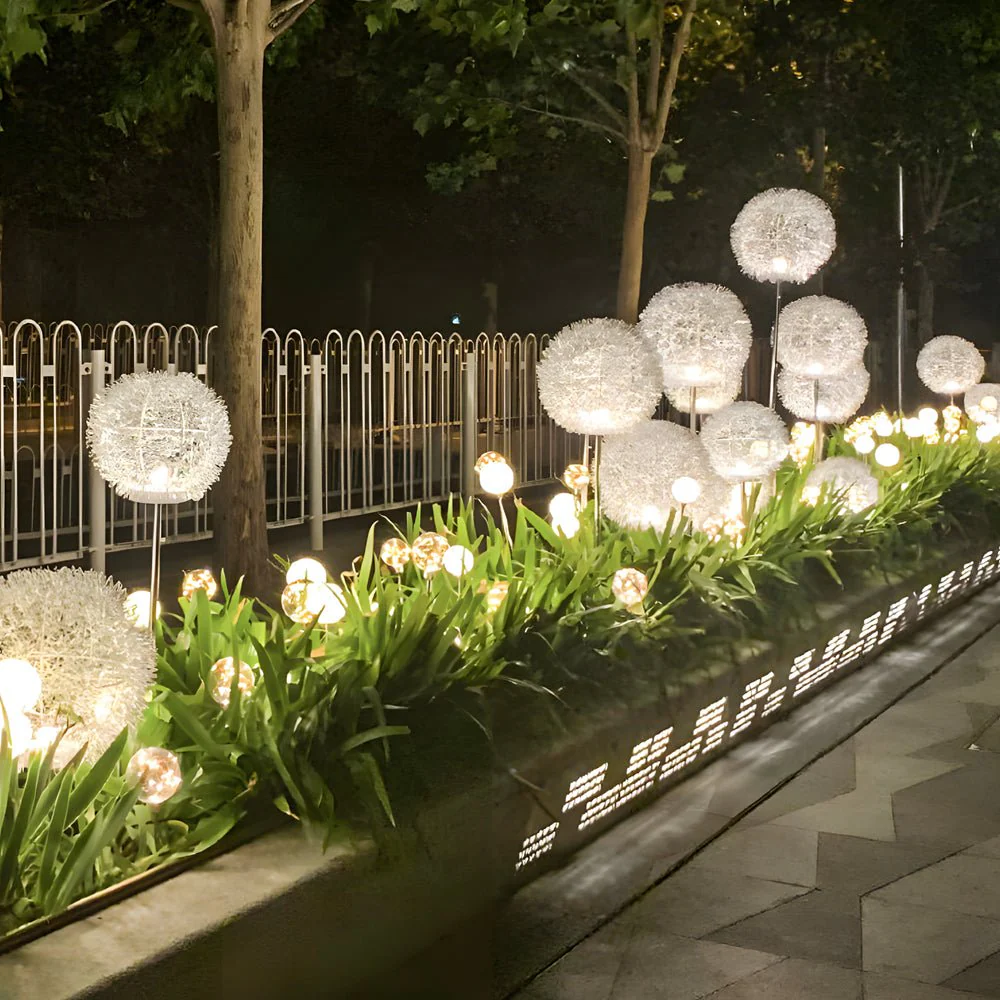 Wid Solar Dandelion LED Outdoor Pathway Light - Image 3