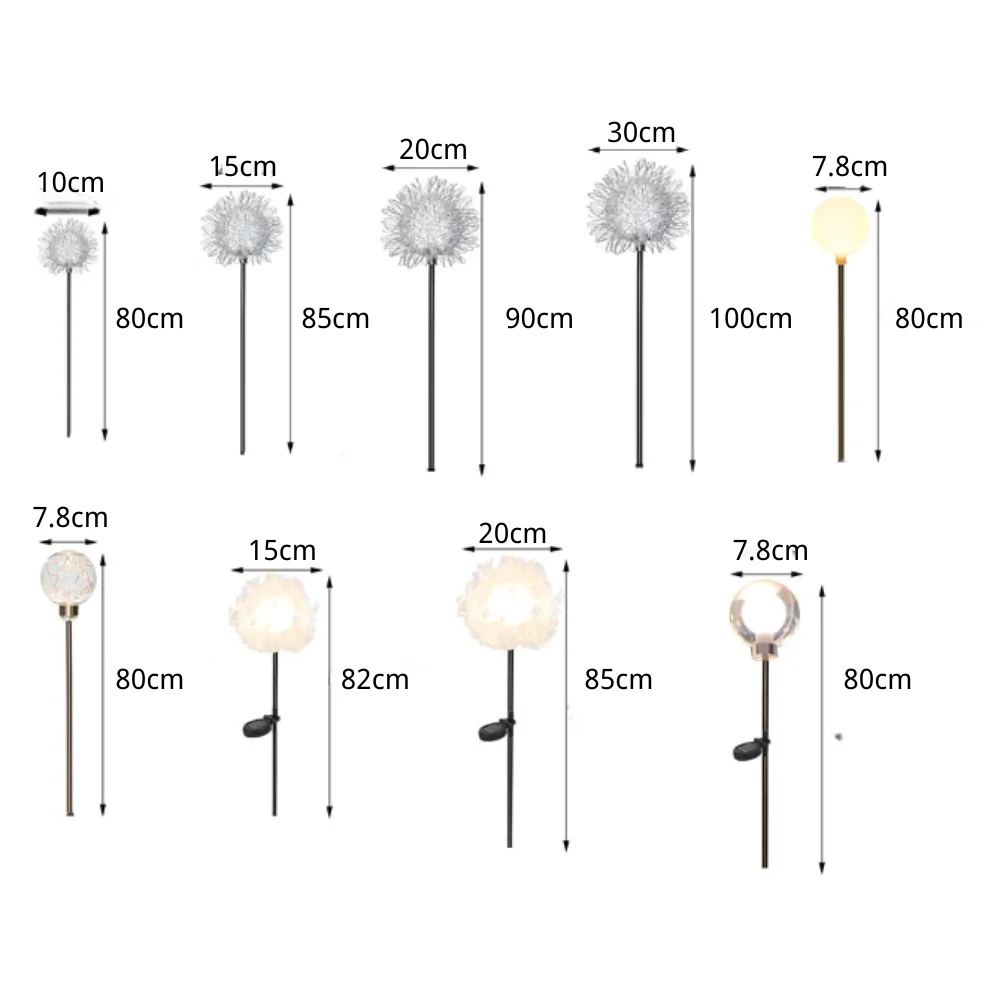 Wid Solar Dandelion LED Outdoor Pathway Light - Image 5